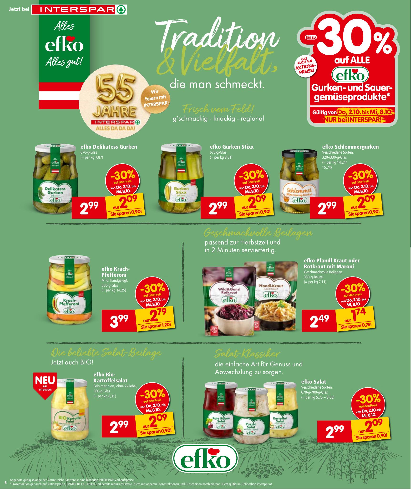Interspar flyer page