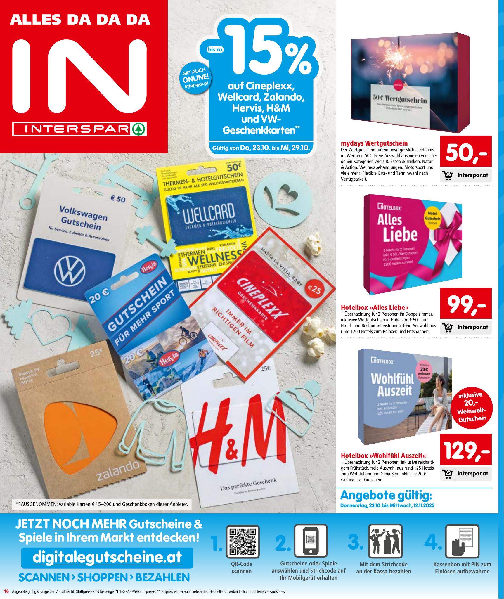 Interspar flyer page
