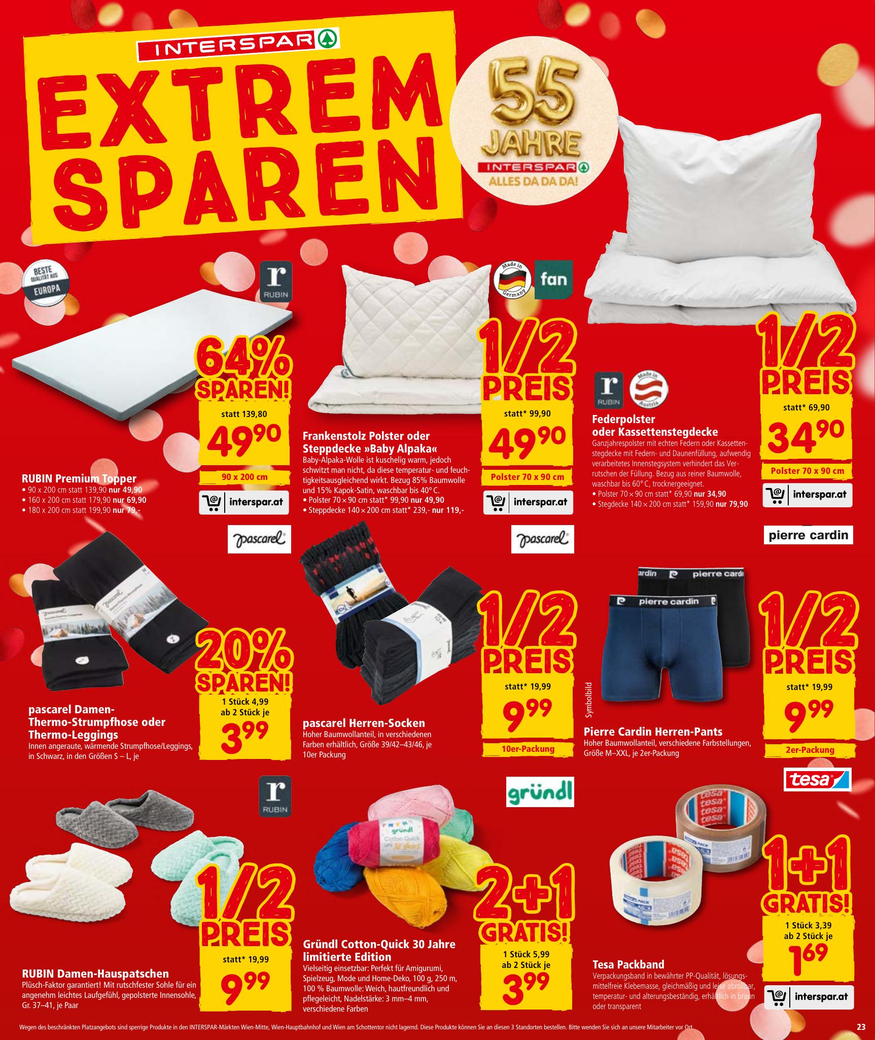 Interspar flyer page