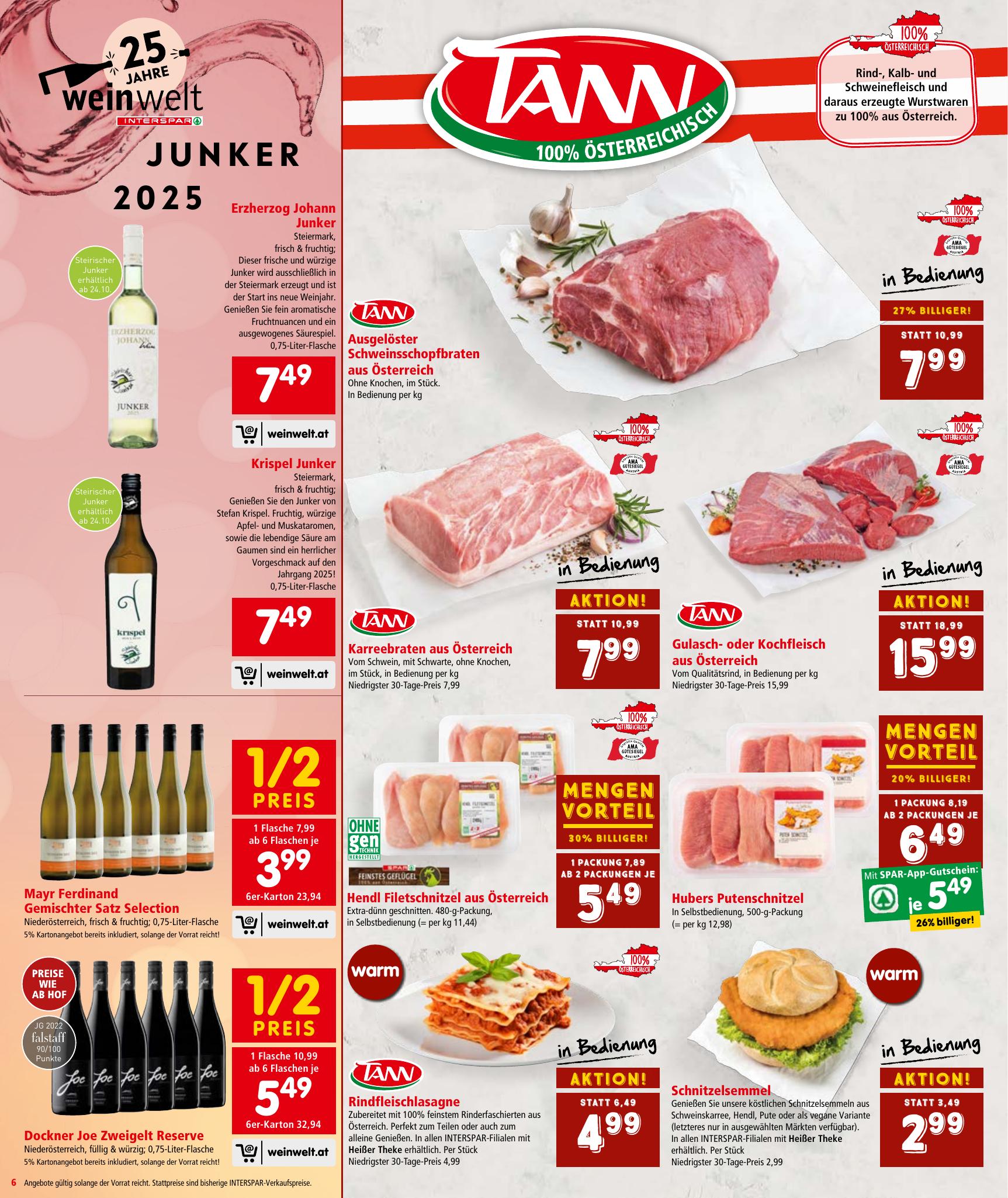 Interspar flyer page