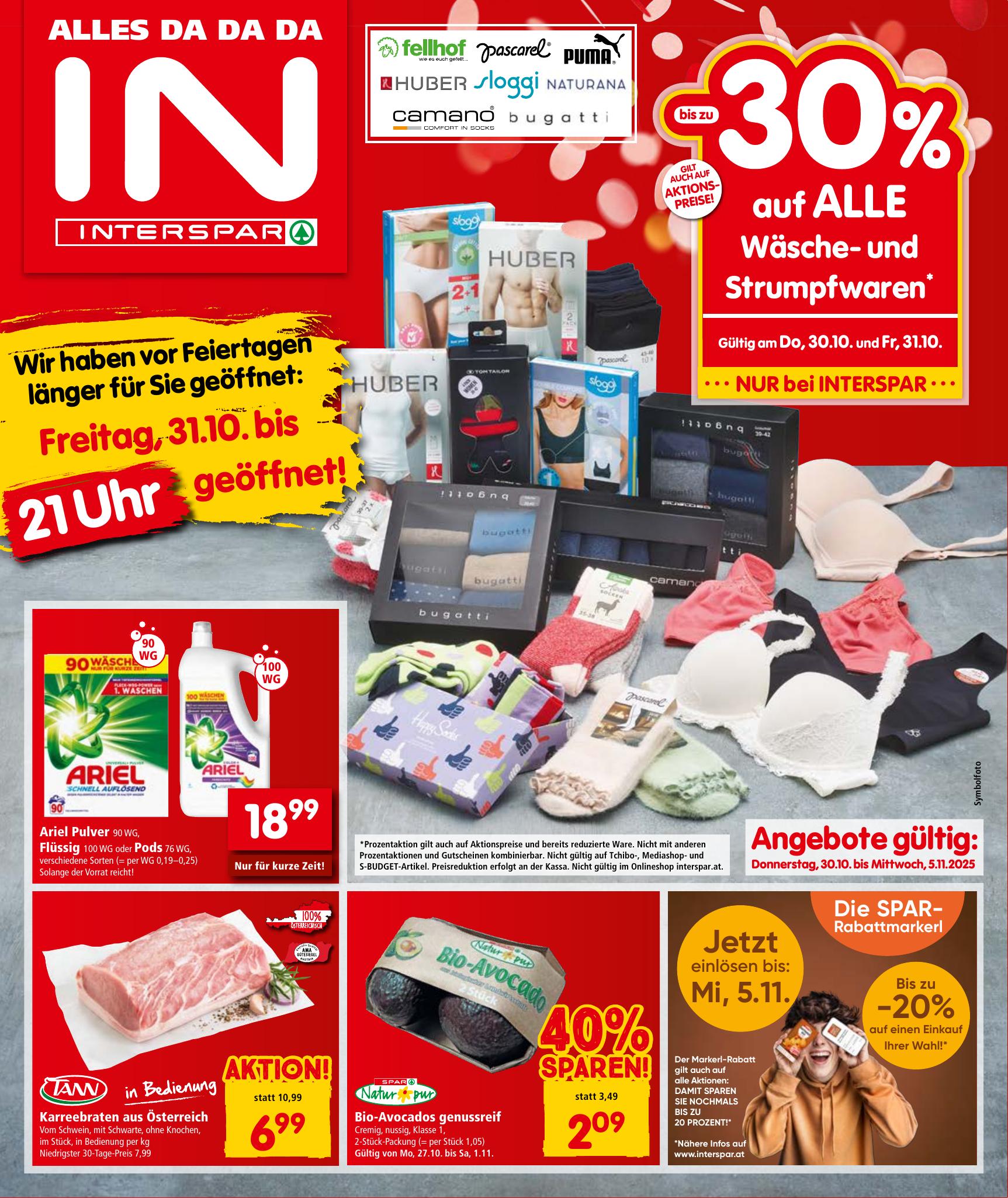 Interspar flyer page