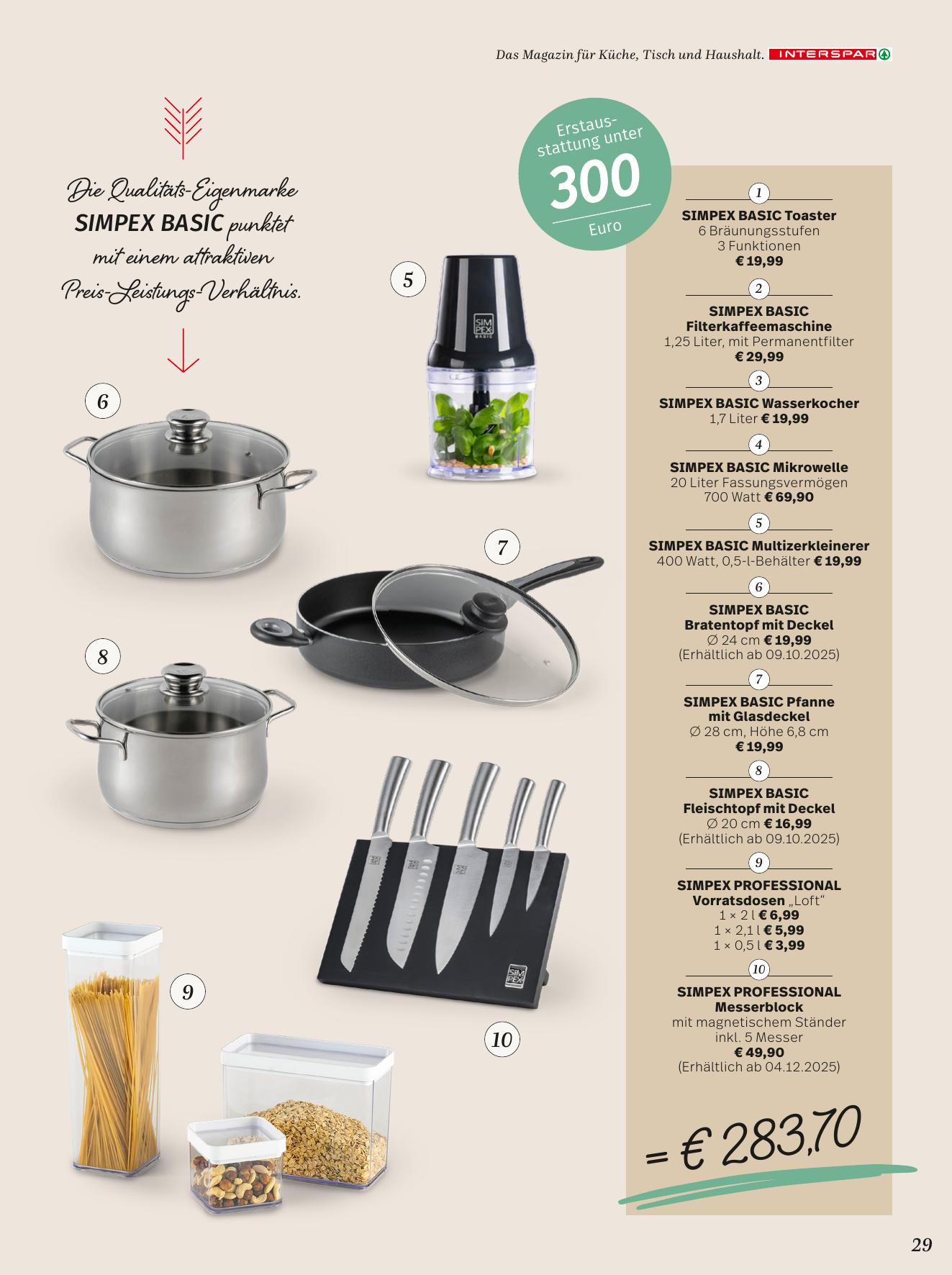 Interspar Katalog flyer page