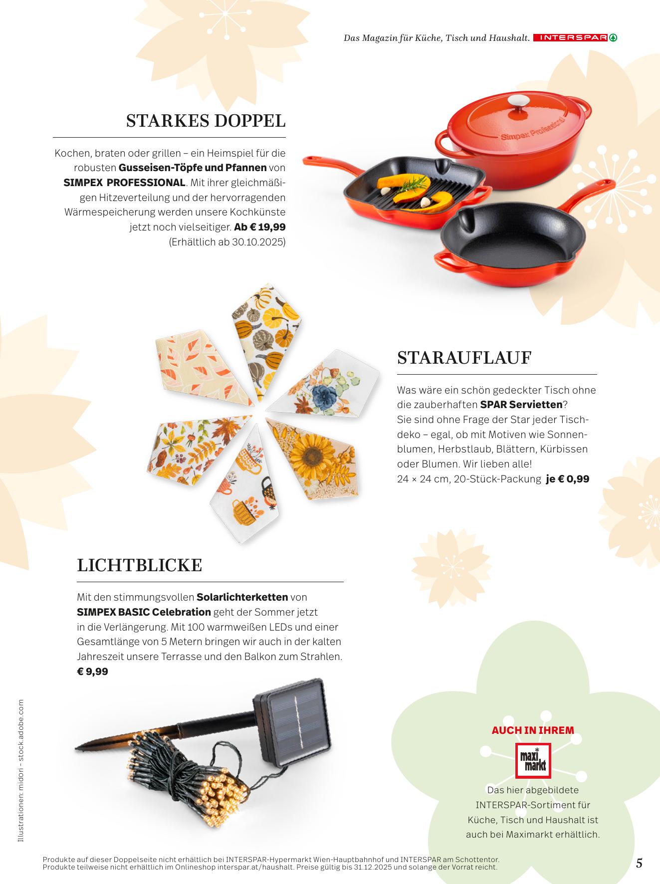 Interspar Katalog flyer page