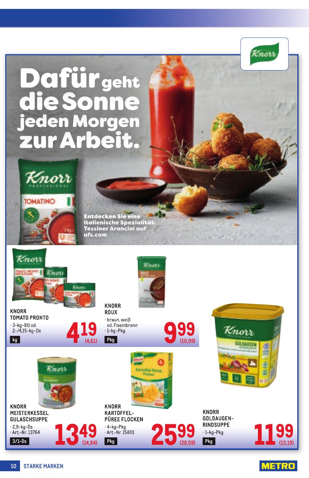 Metro Grosse Marken flyer page