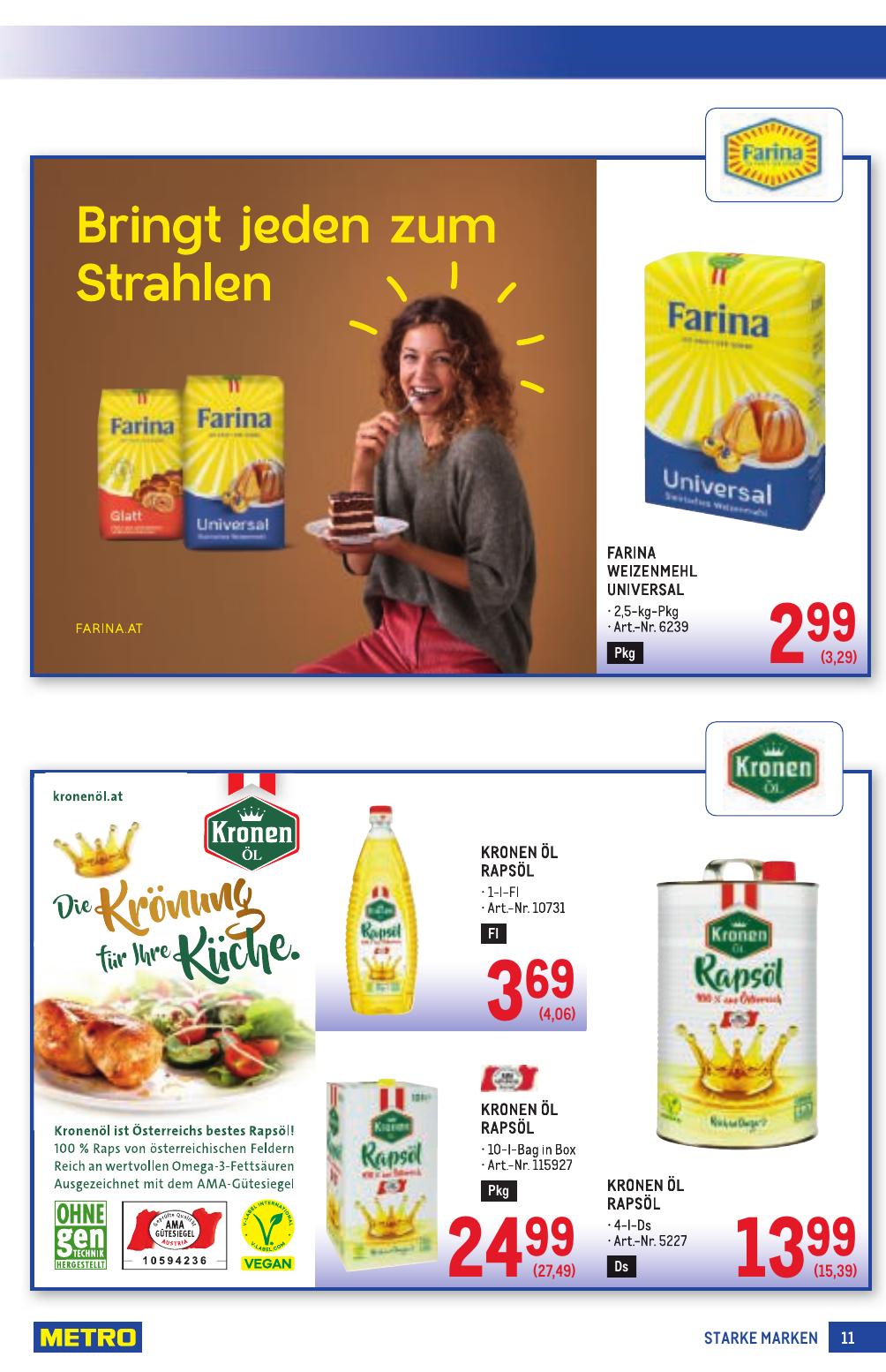 Metro Grosse Marken flyer page