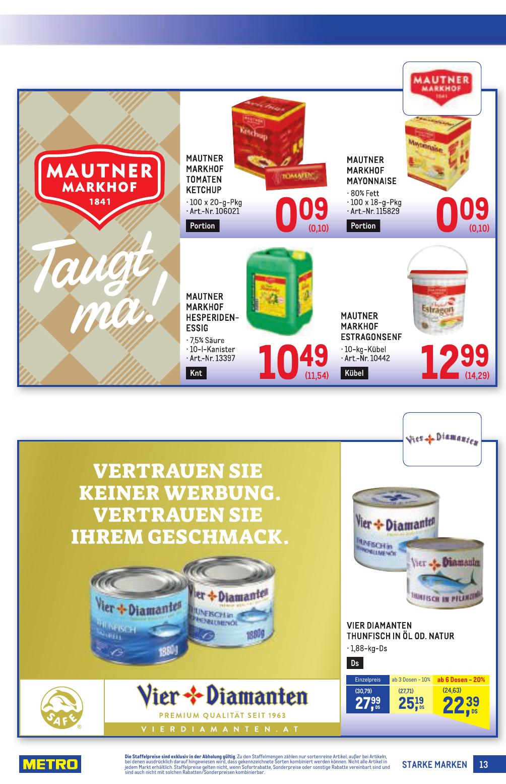 Metro Grosse Marken flyer page