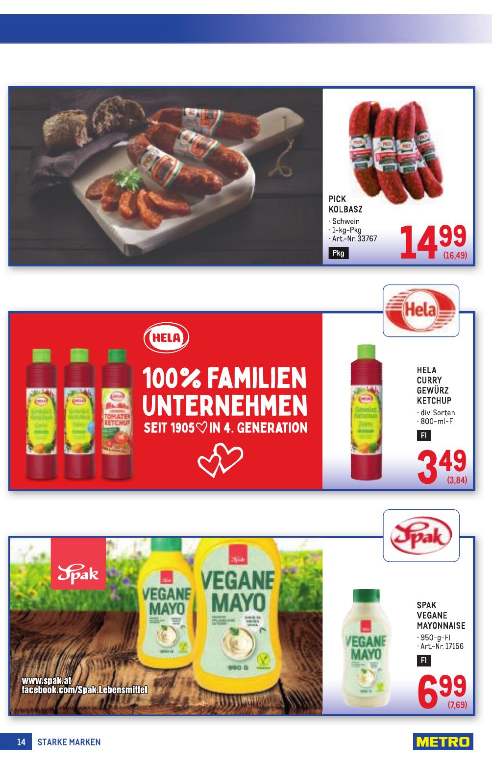 Metro Grosse Marken flyer page