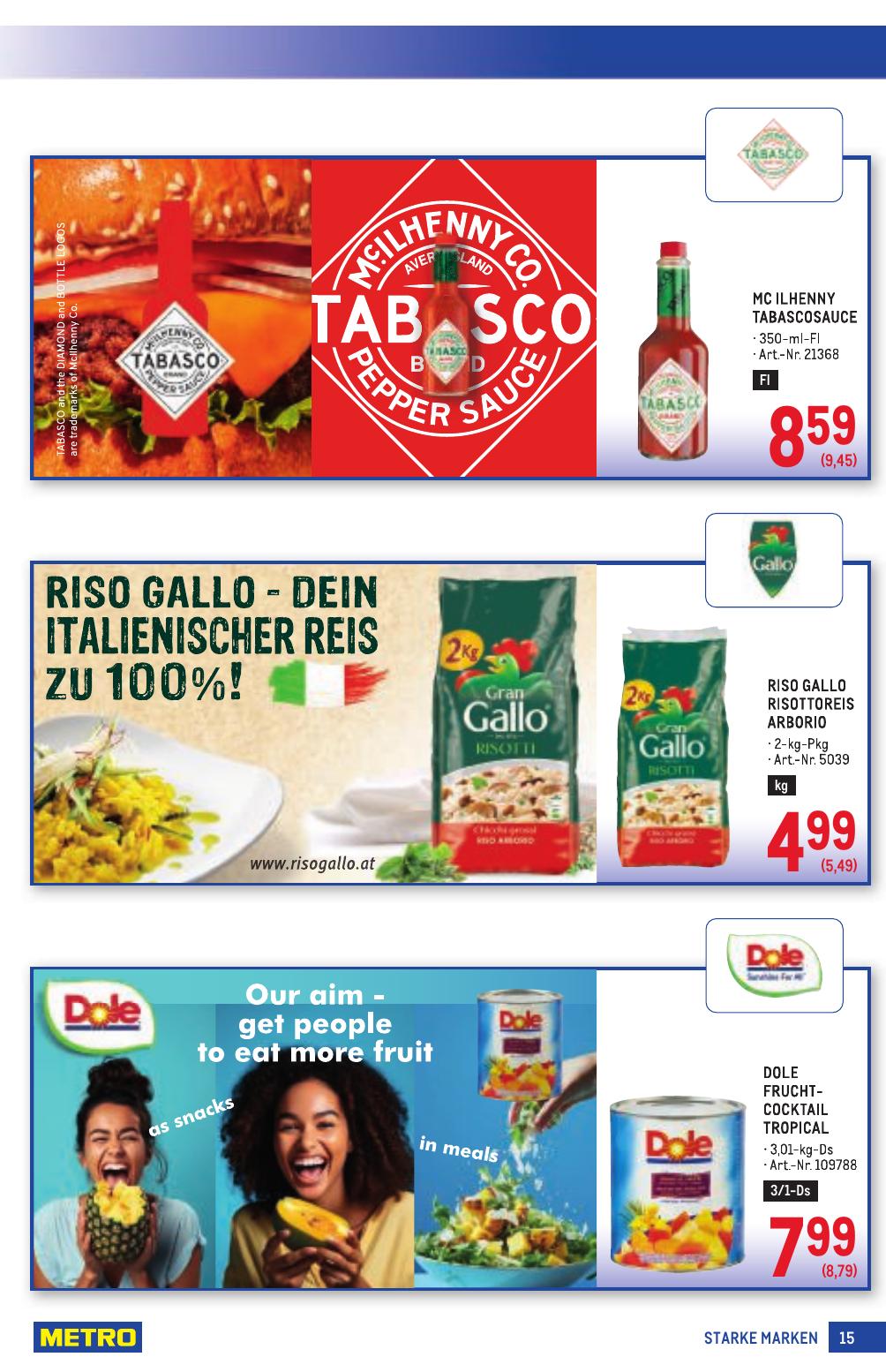 Metro Grosse Marken flyer page