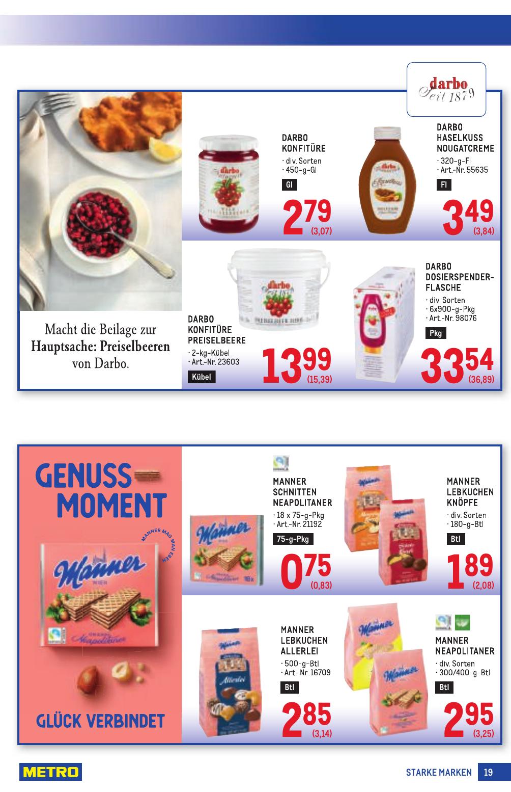 Metro Grosse Marken flyer page