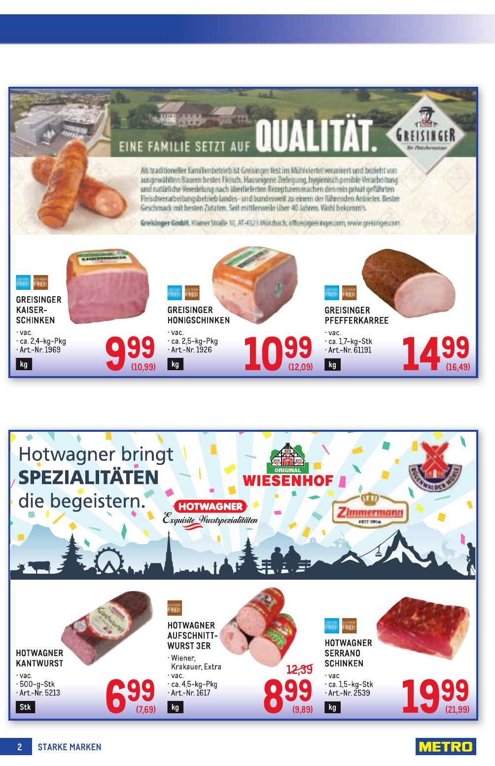 Metro Grosse Marken flyer page