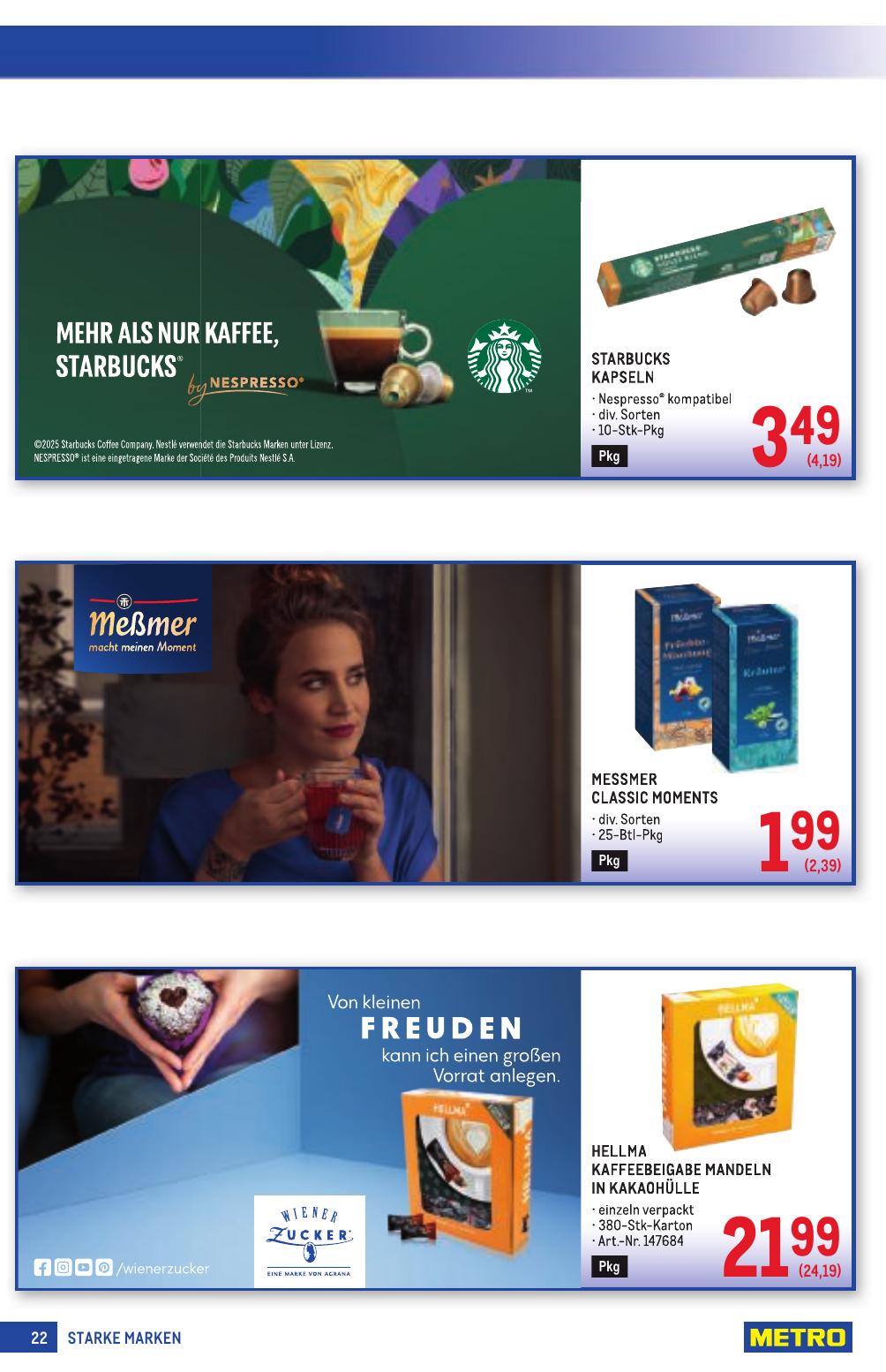 Metro Grosse Marken flyer page