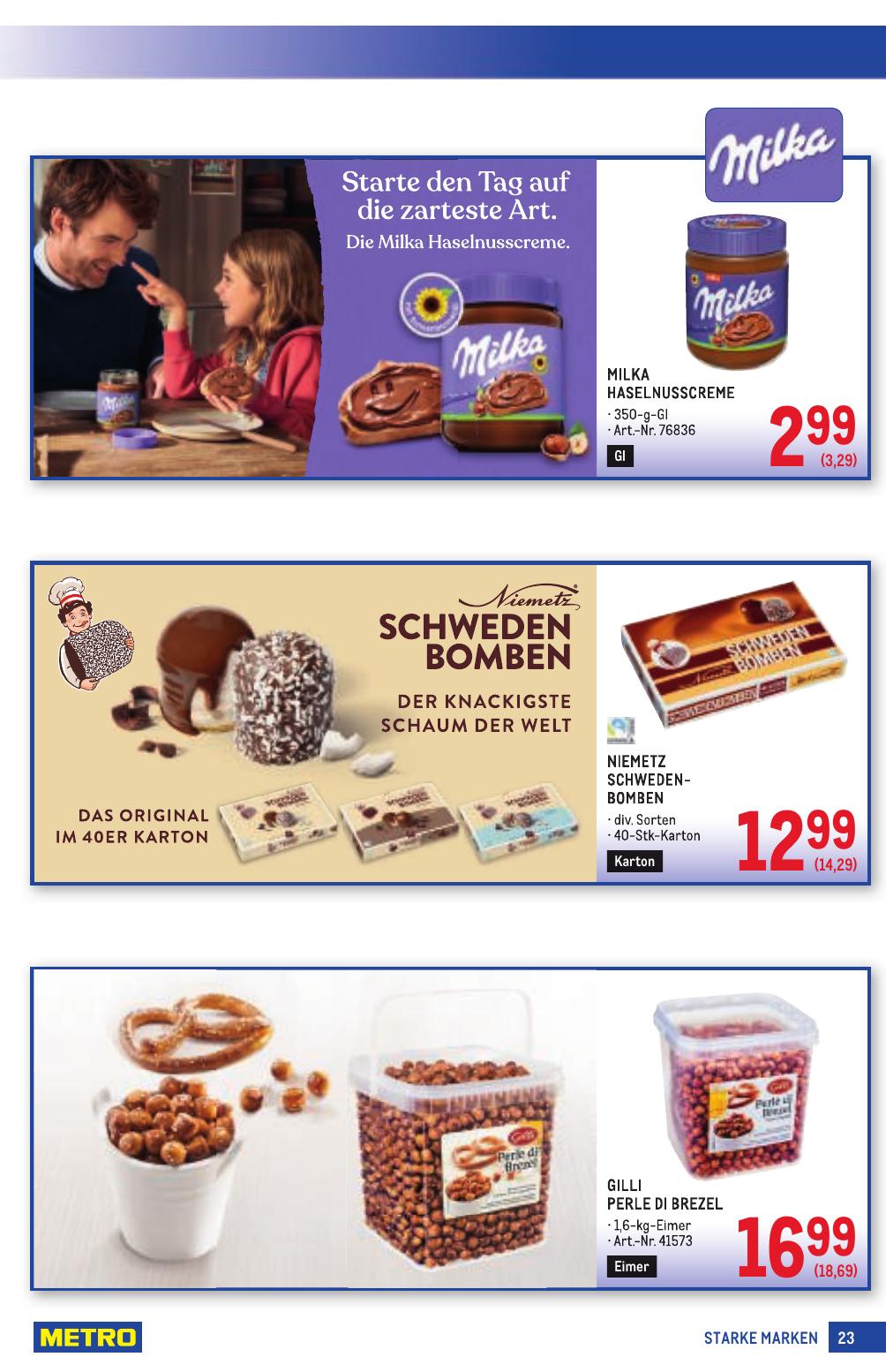 Metro Grosse Marken flyer page