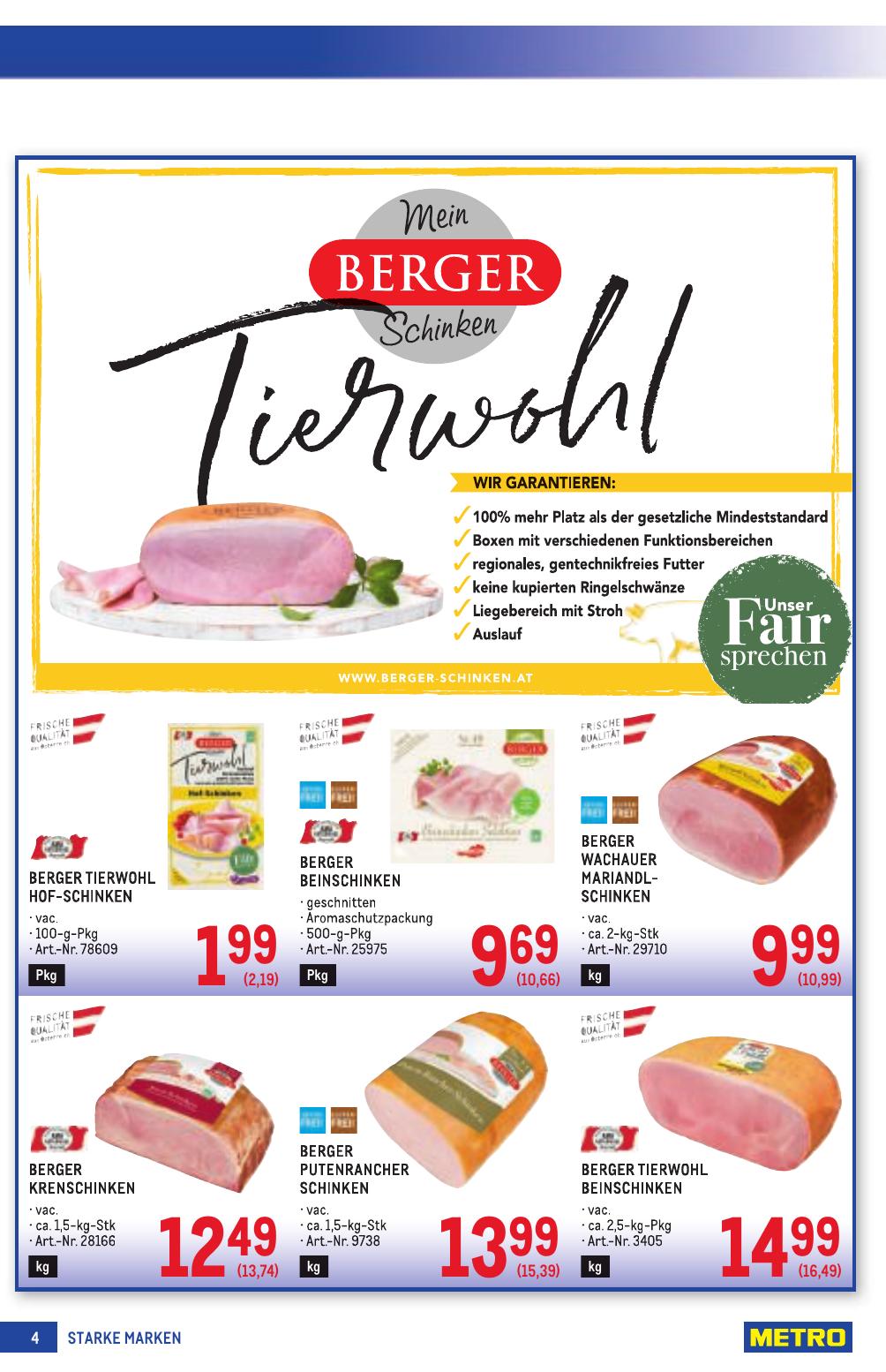 Metro Grosse Marken flyer page