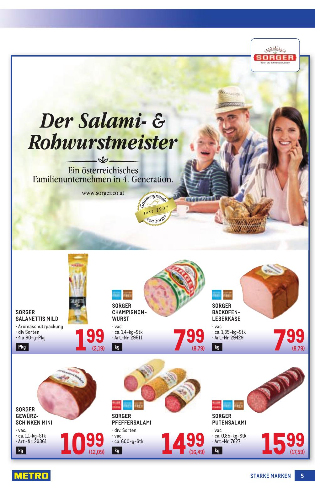 Metro Grosse Marken flyer page