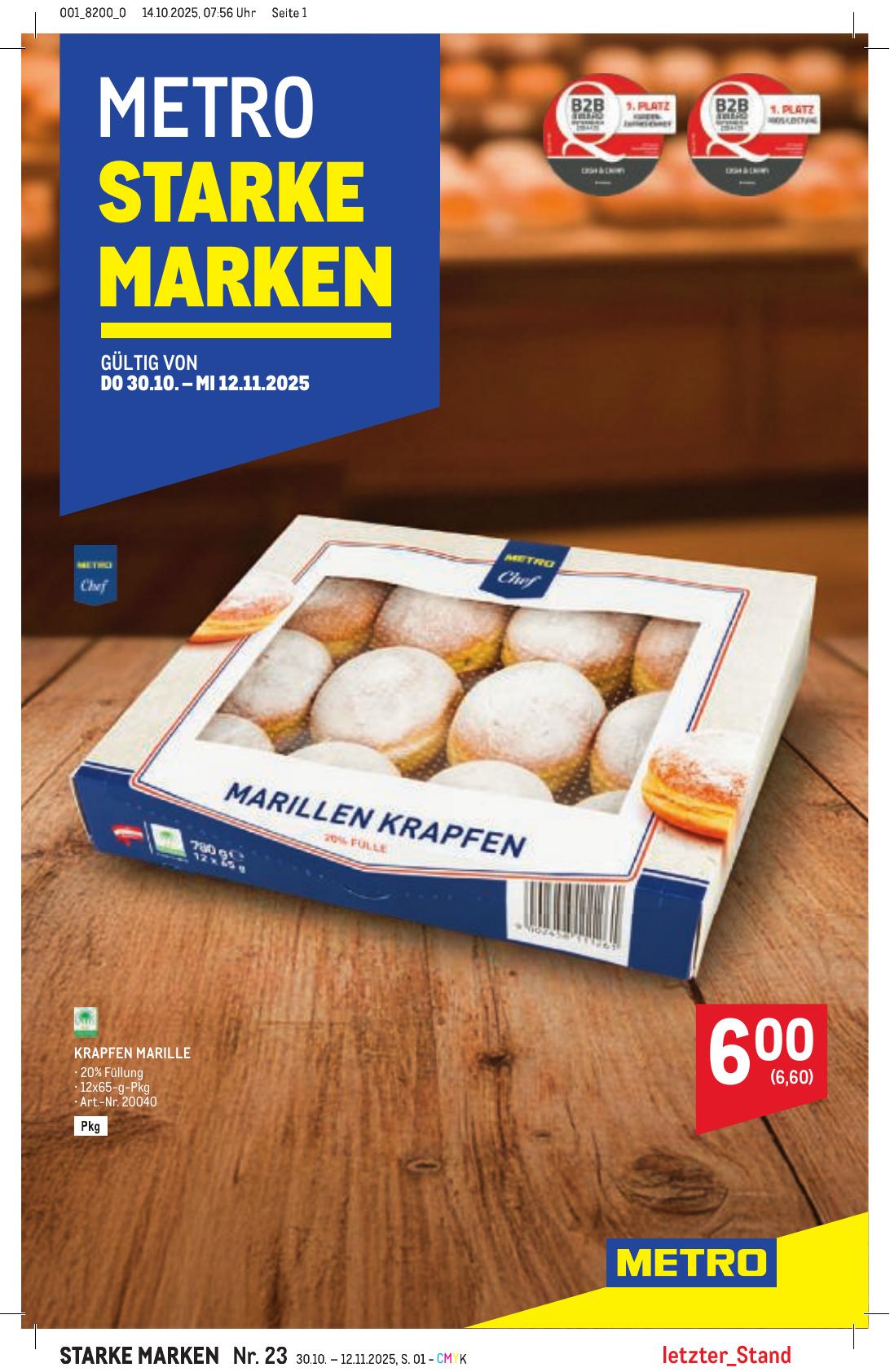 Metro Grosse Marken flyer page
