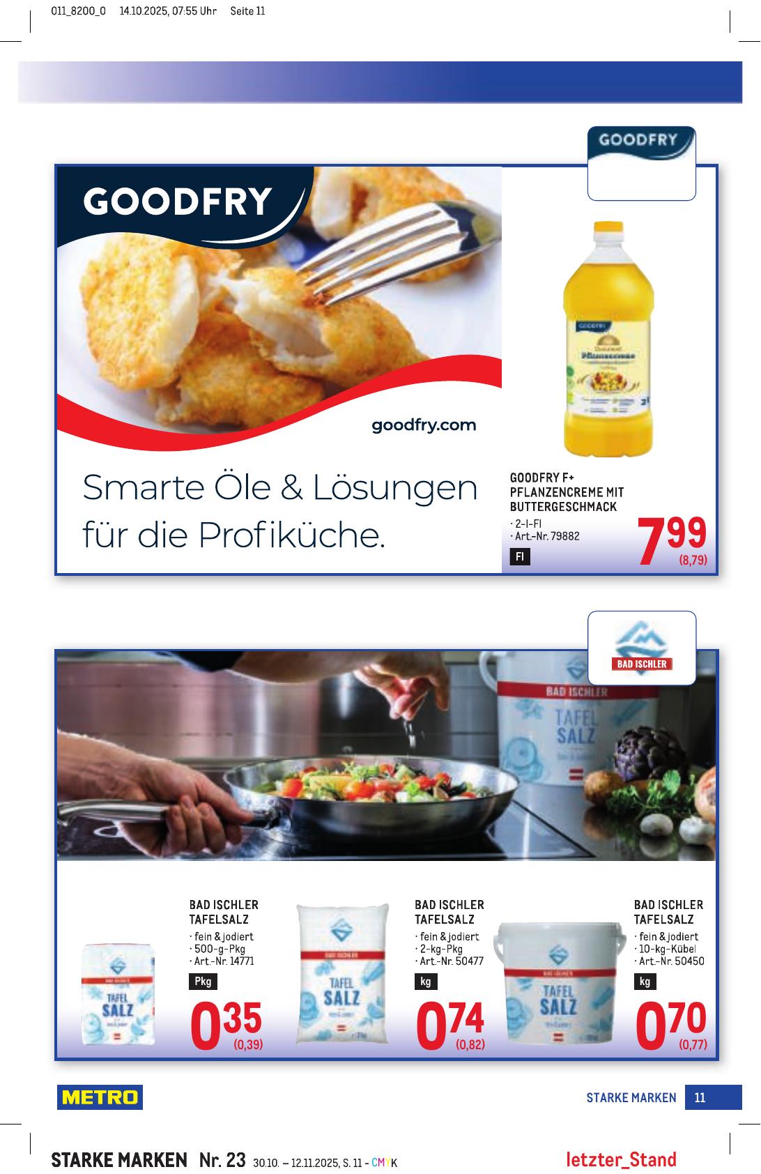 Metro Grosse Marken flyer page