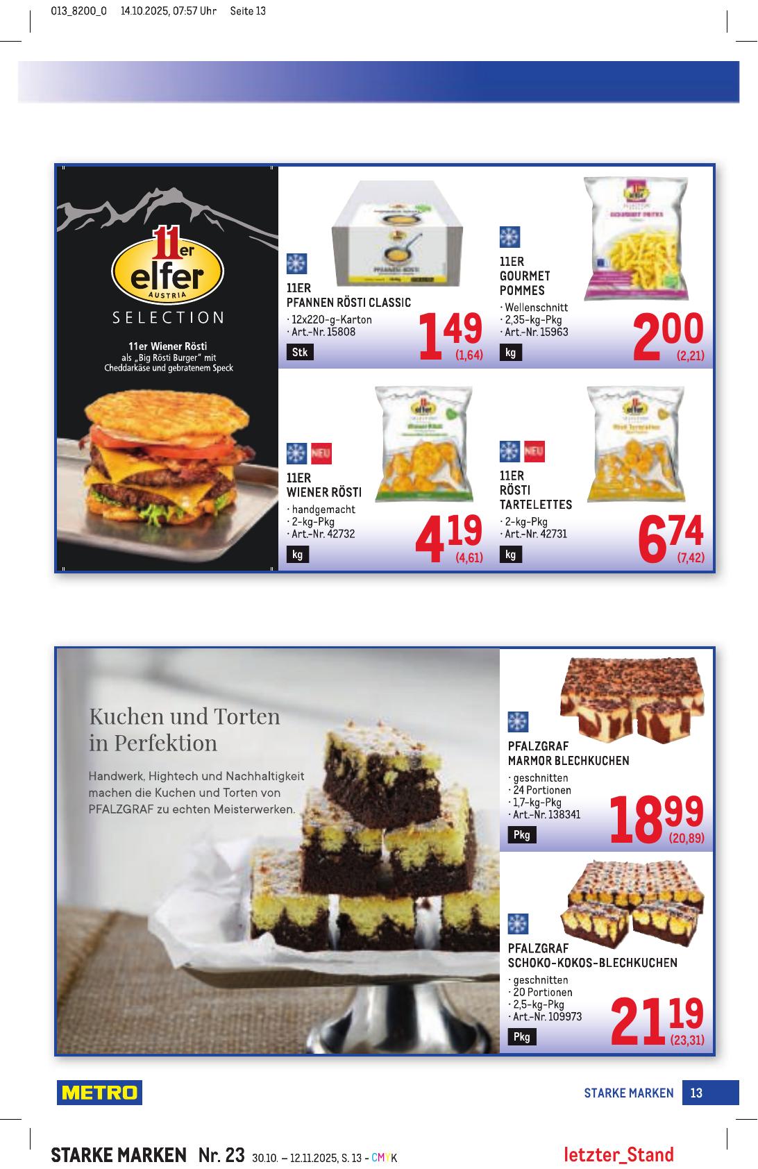 Metro Grosse Marken flyer page