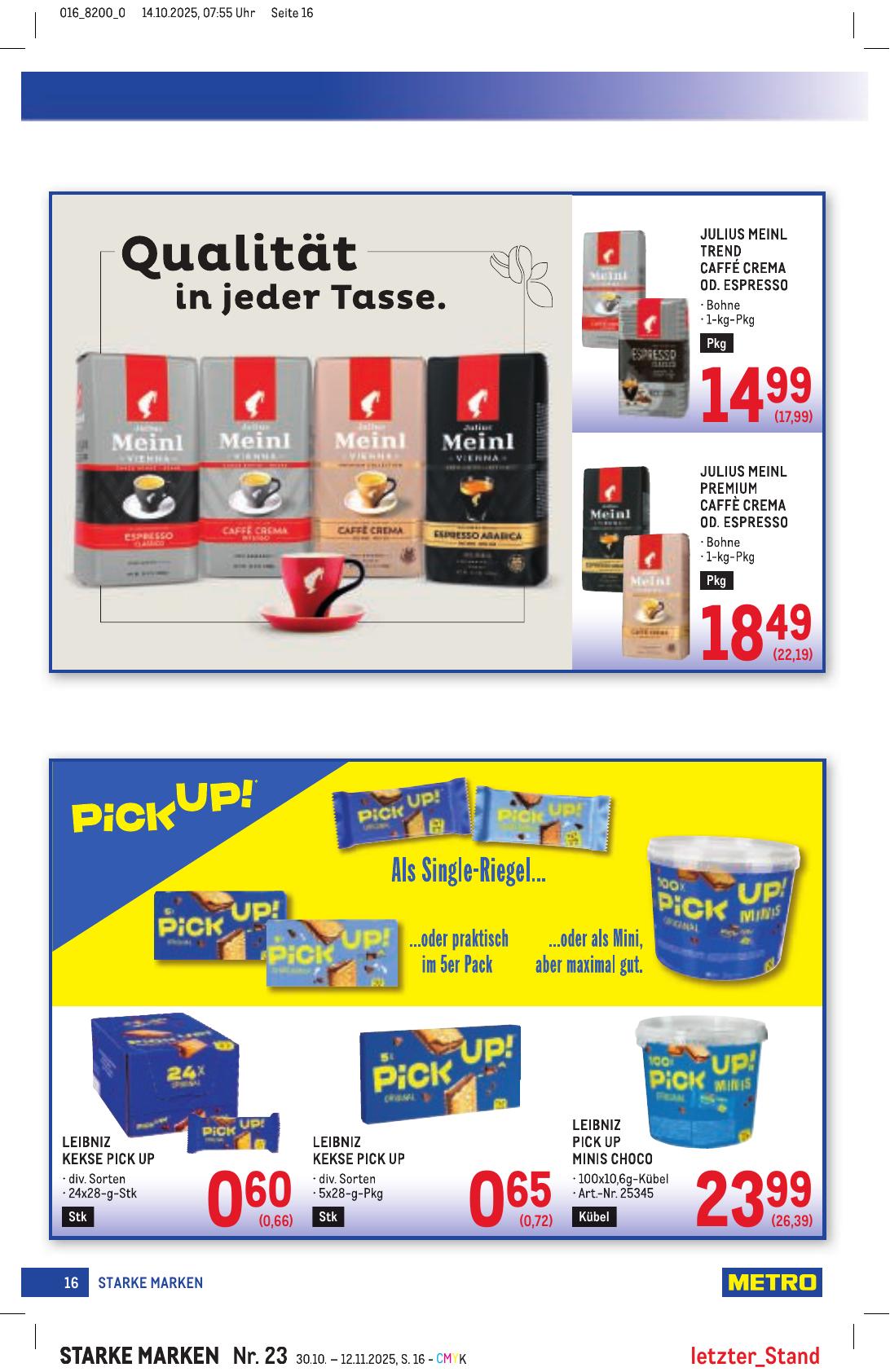 Metro Grosse Marken flyer page