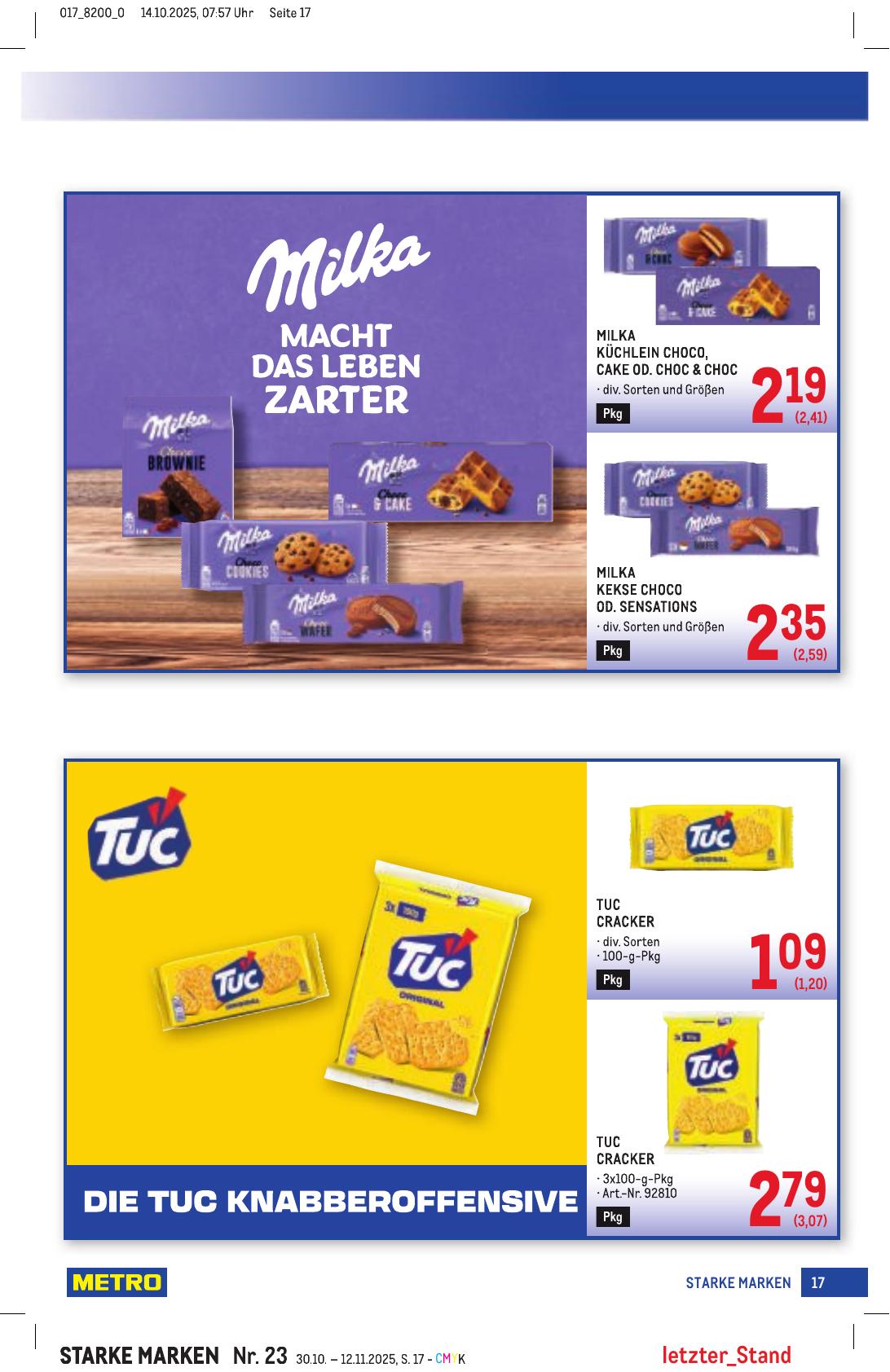 Metro Grosse Marken flyer page