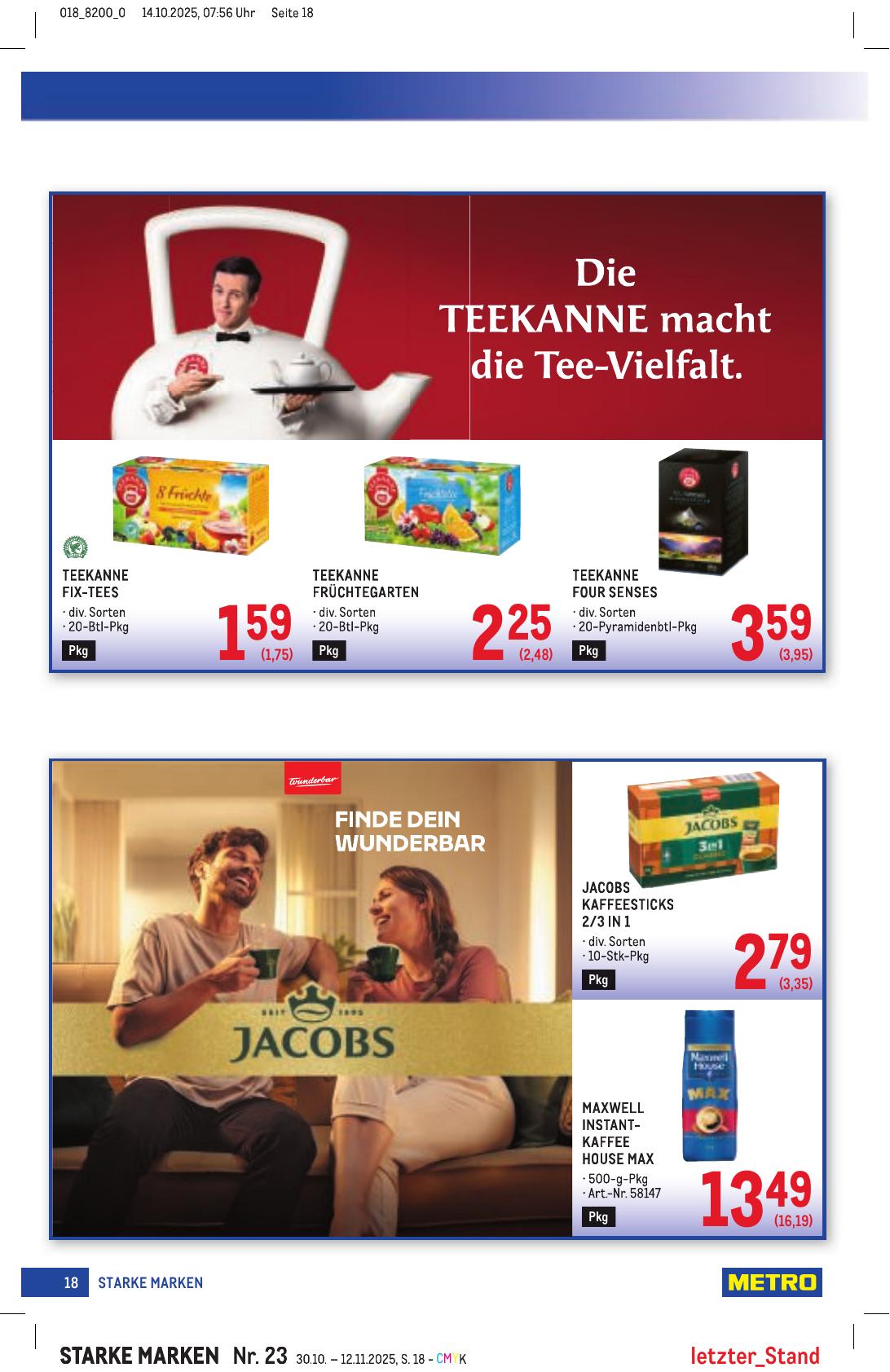 Metro Grosse Marken flyer page