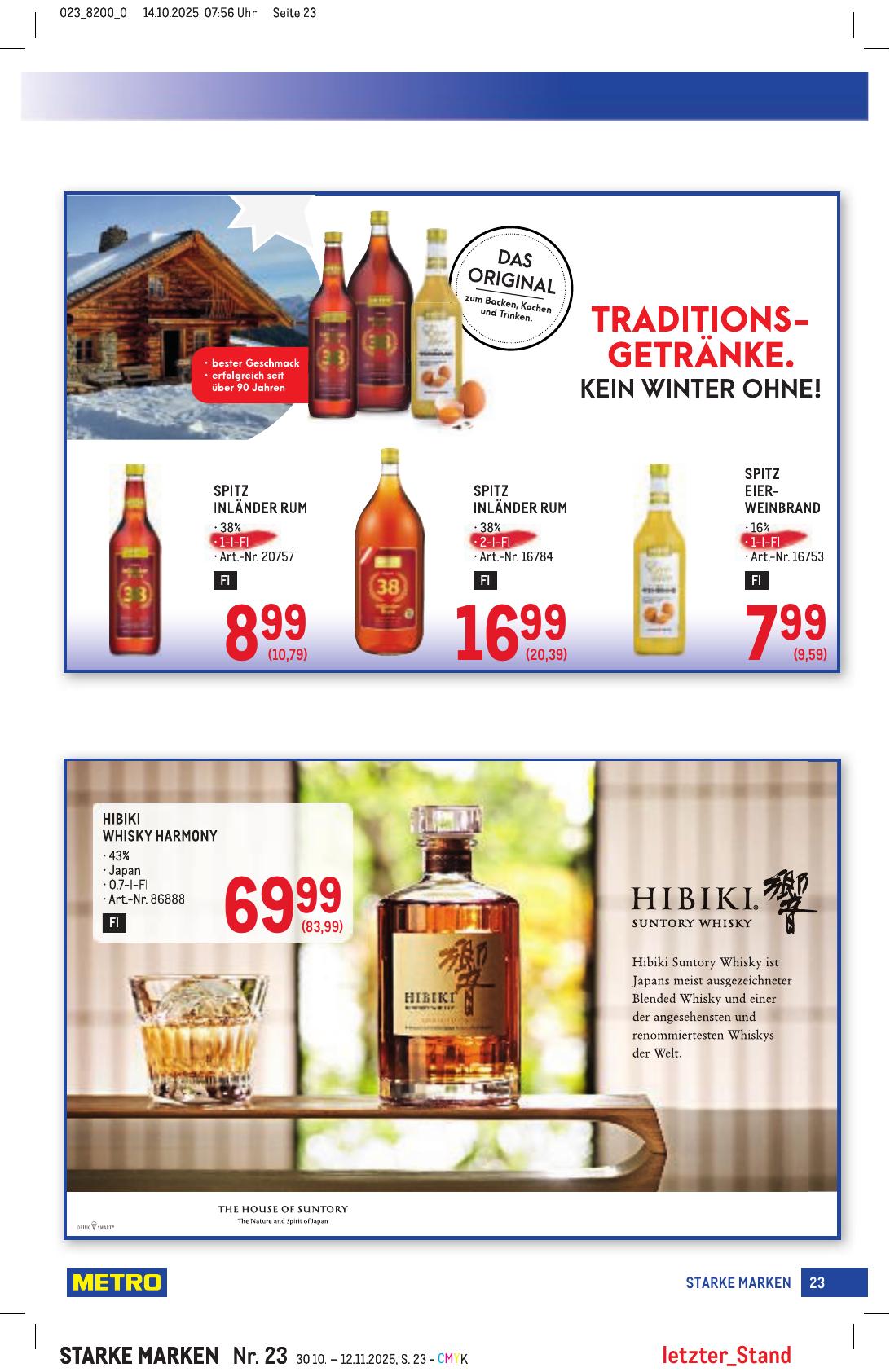 Metro Grosse Marken flyer page