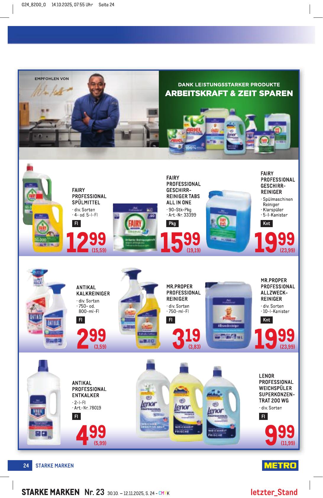 Metro Grosse Marken flyer page