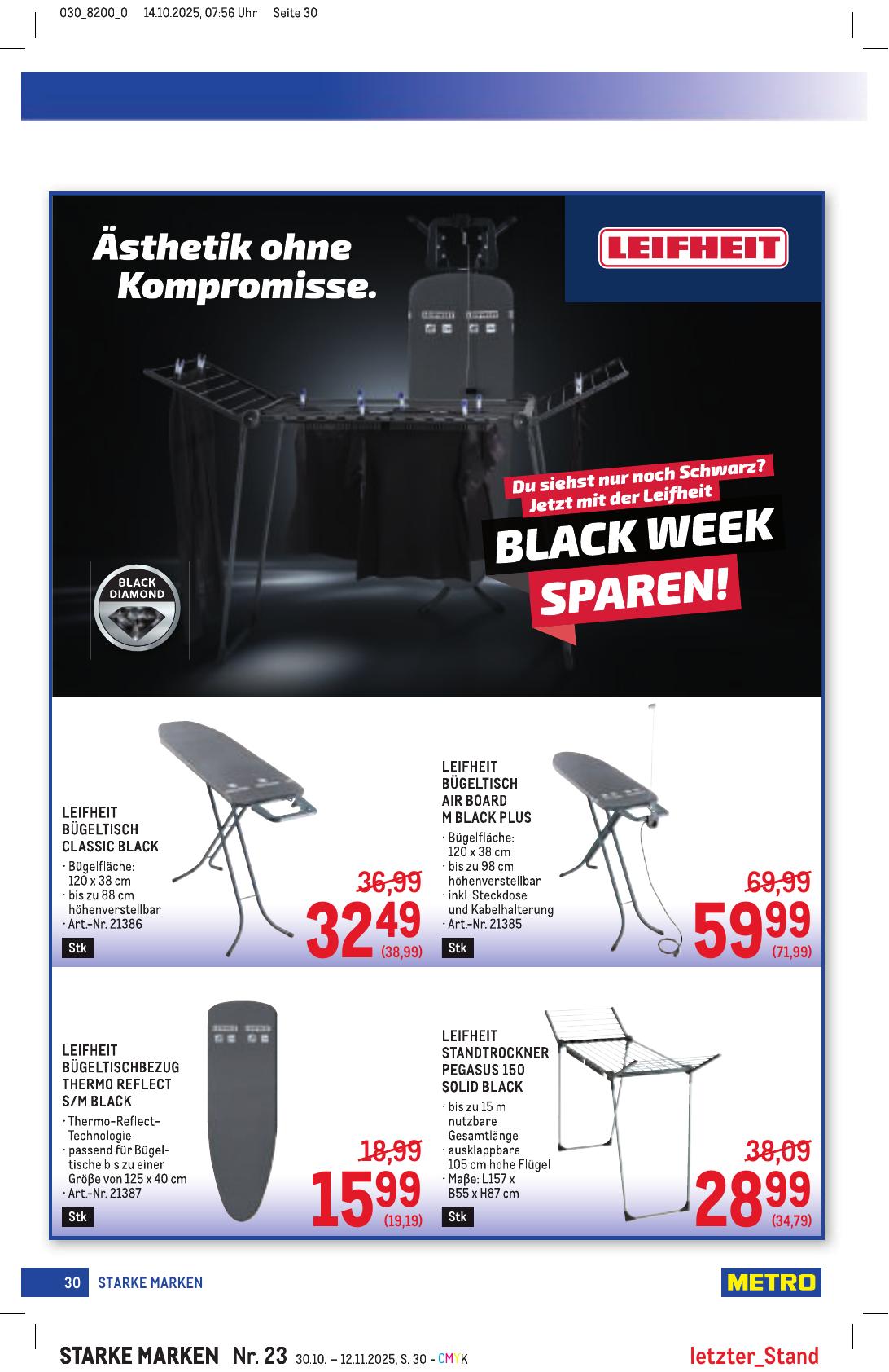 Metro Grosse Marken flyer page