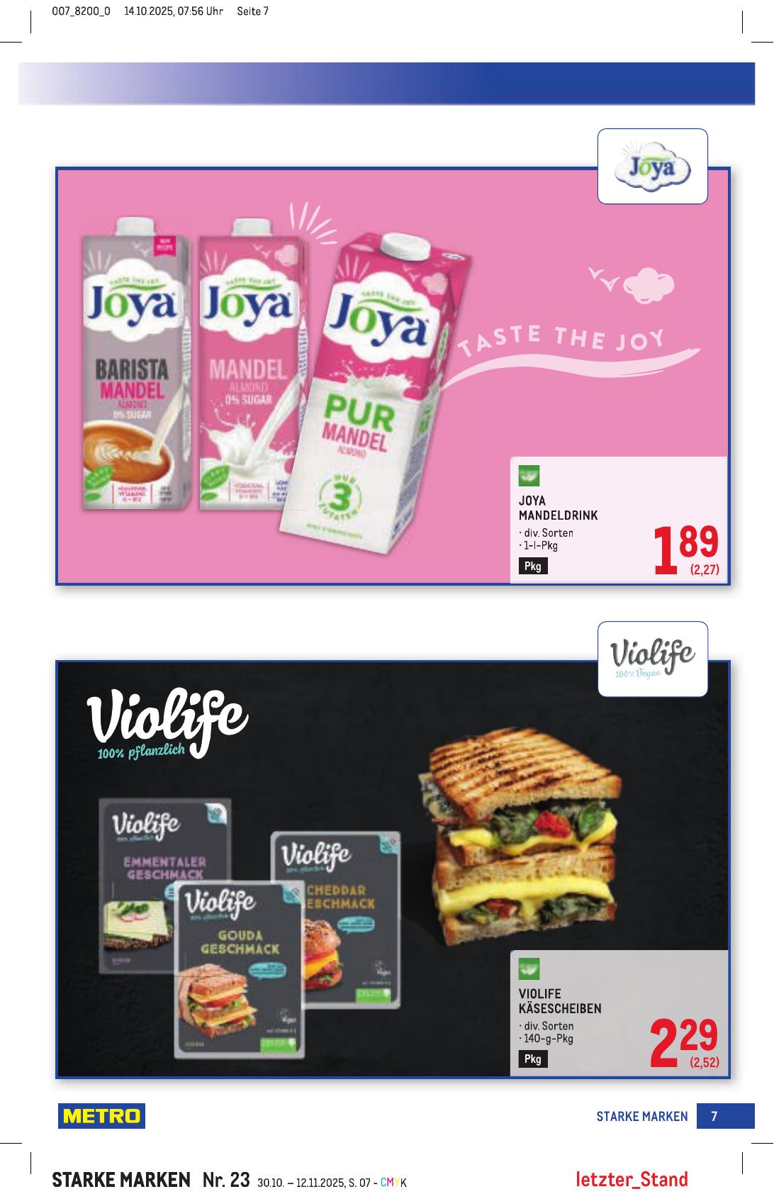 Metro Grosse Marken flyer page