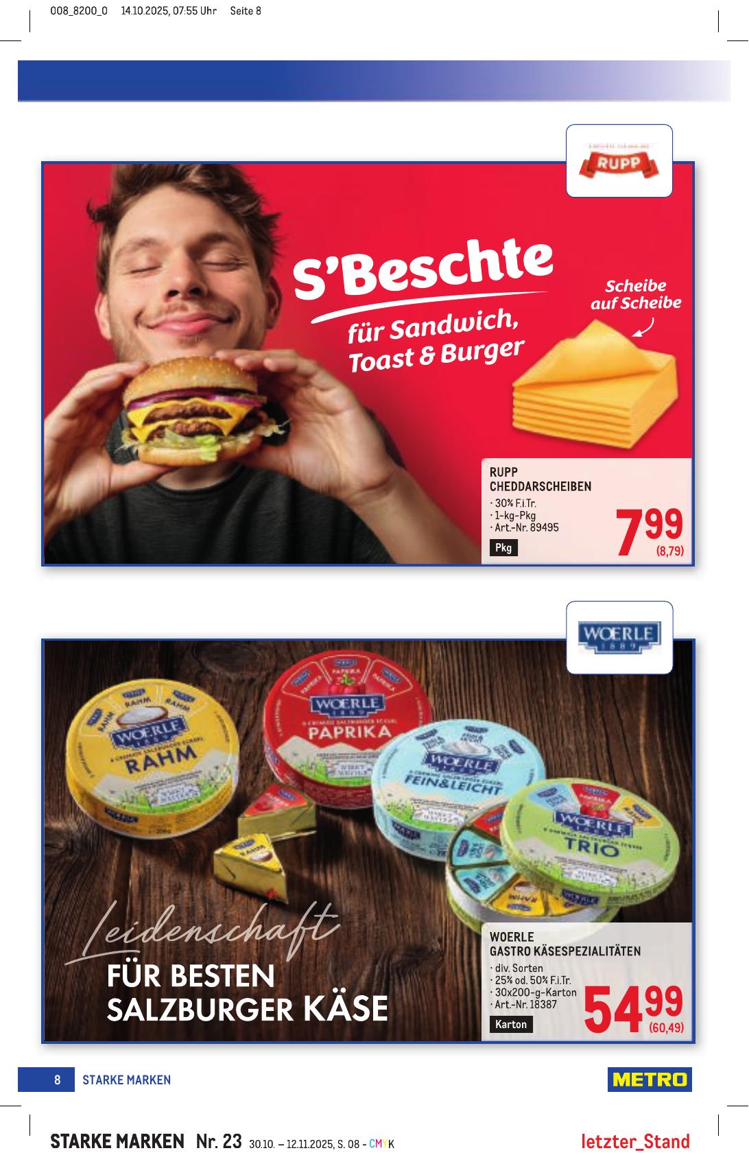 Metro Grosse Marken flyer page