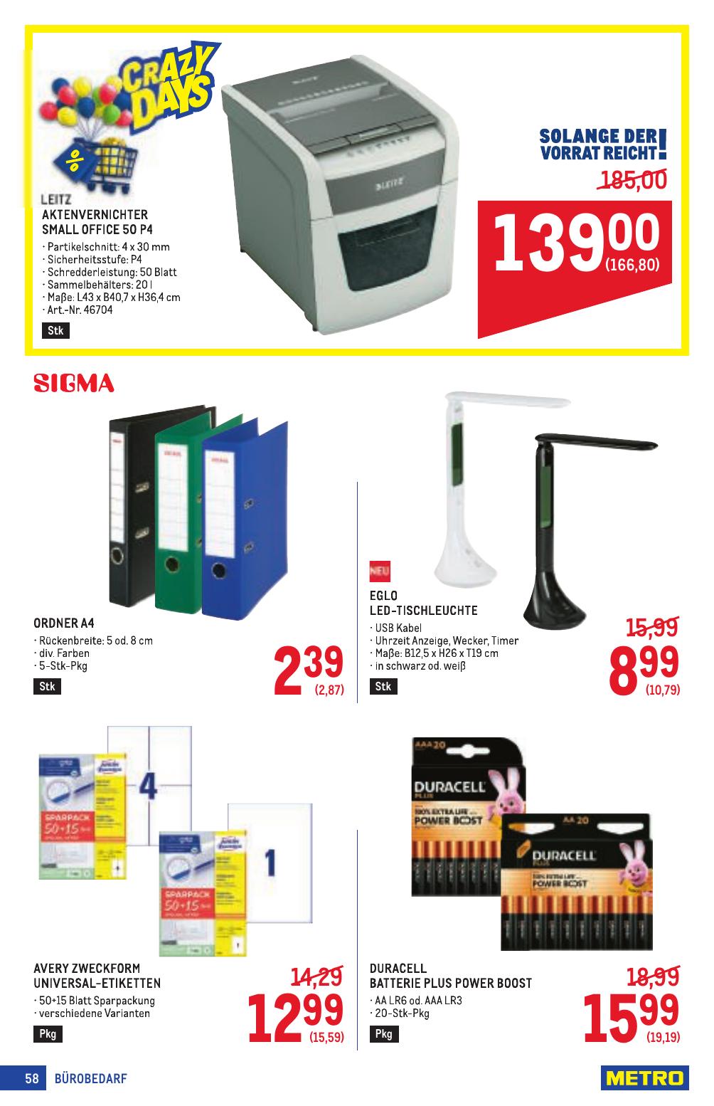 Metro Profi flyer page