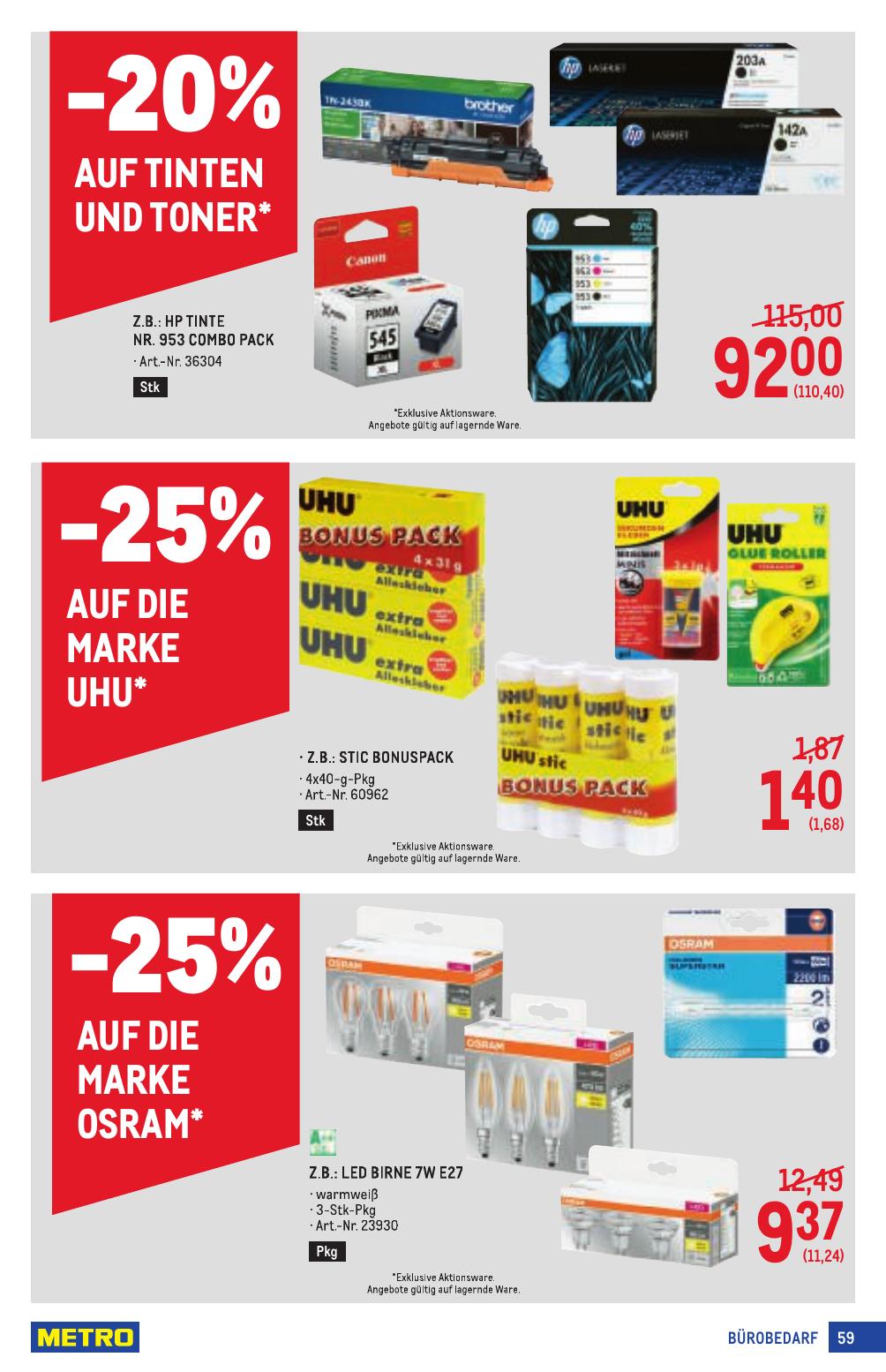 Metro Profi flyer page