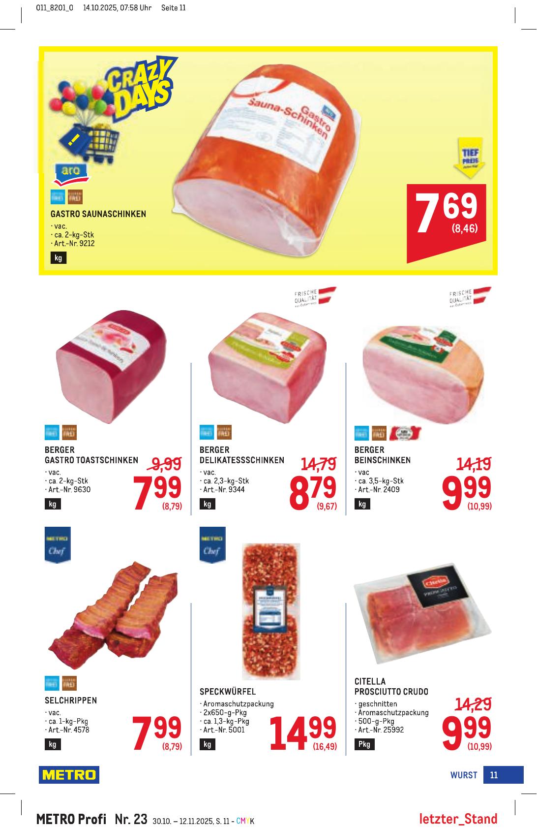 Metro Profi flyer page