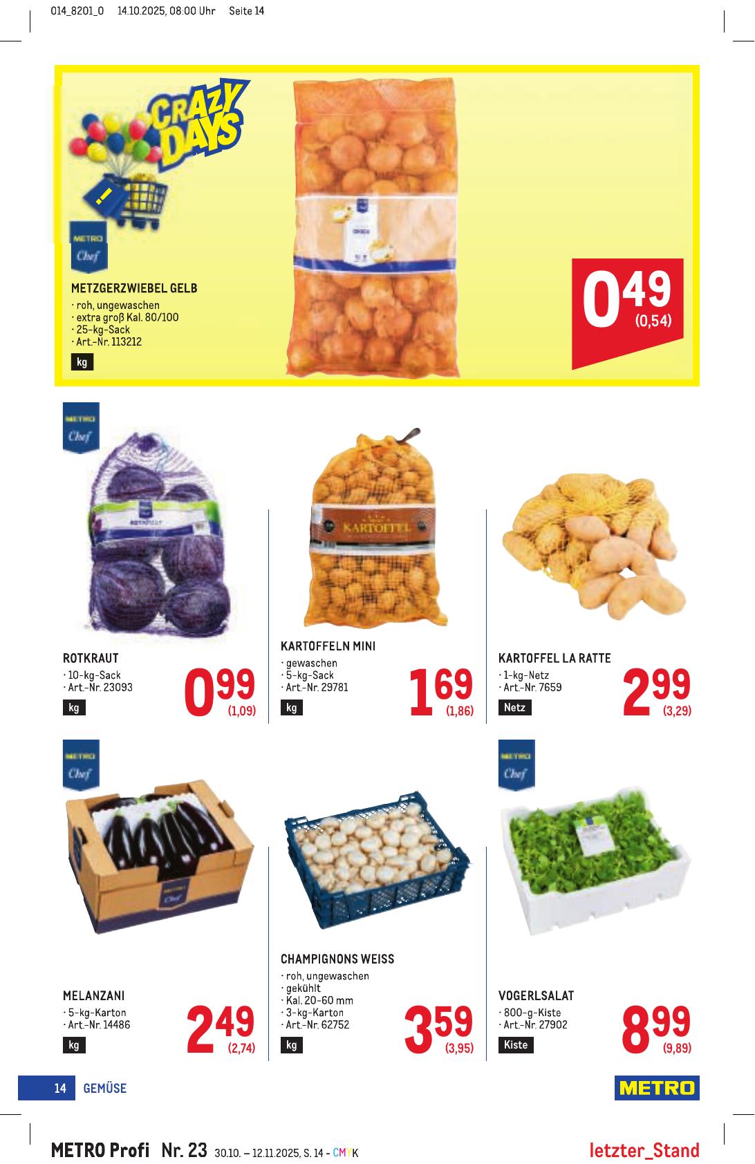 Metro Profi flyer page