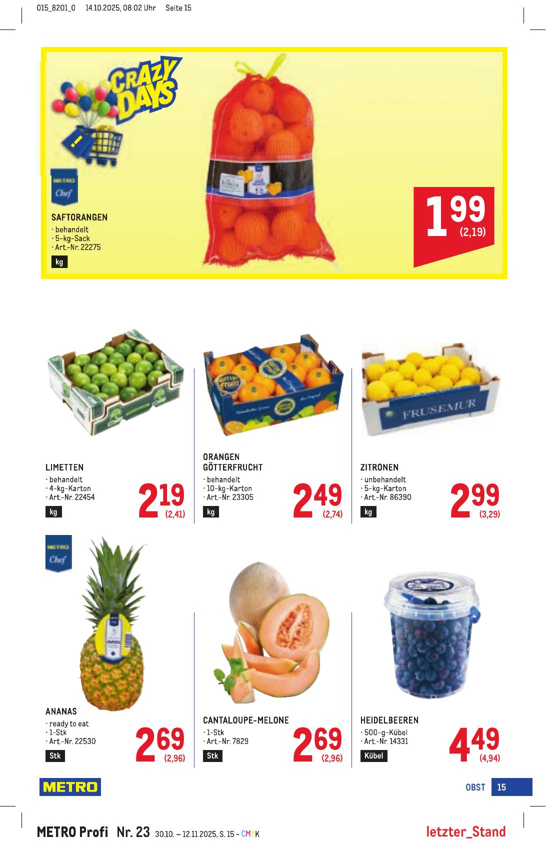 Metro Profi flyer page