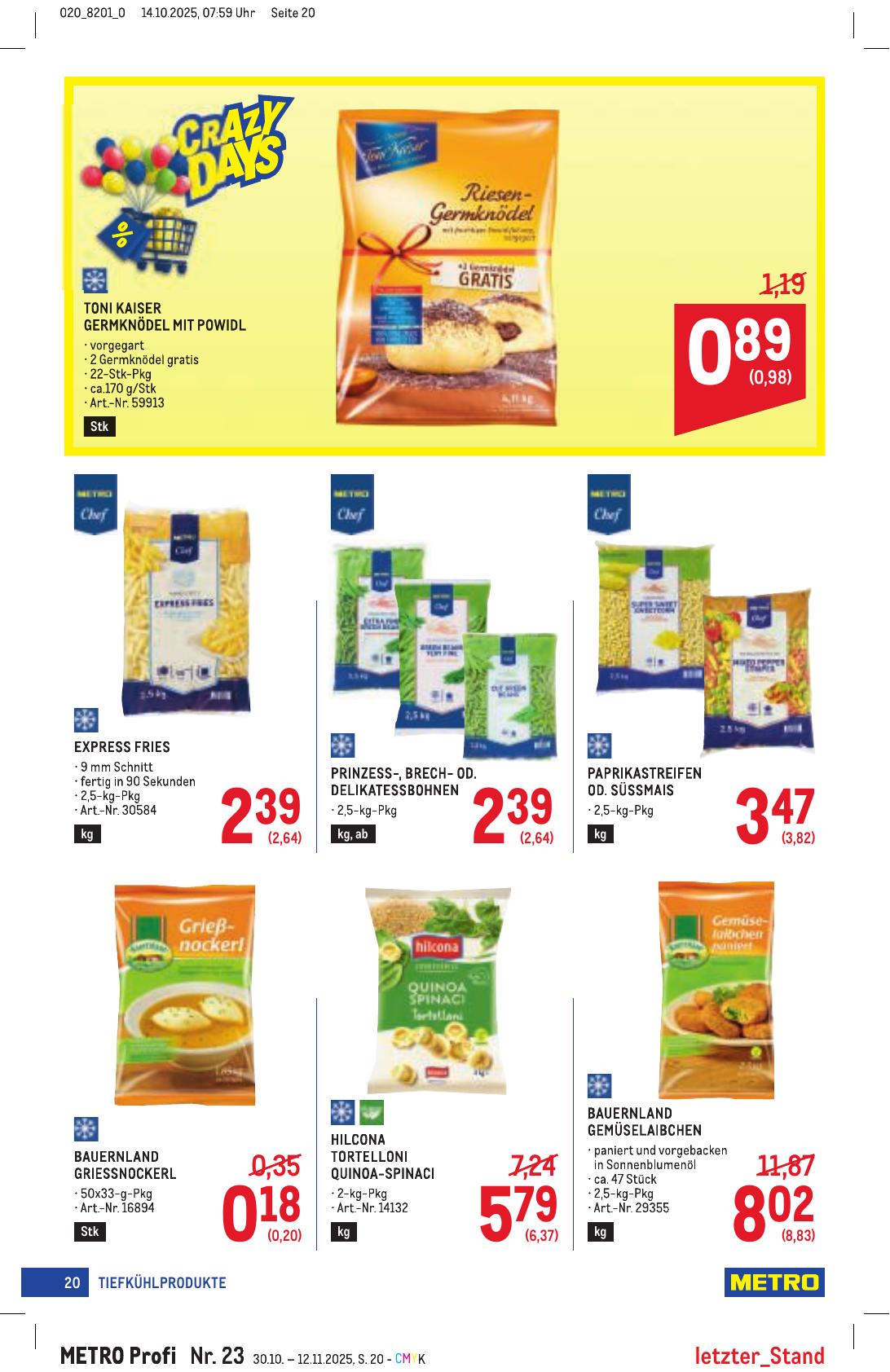 Metro Profi flyer page