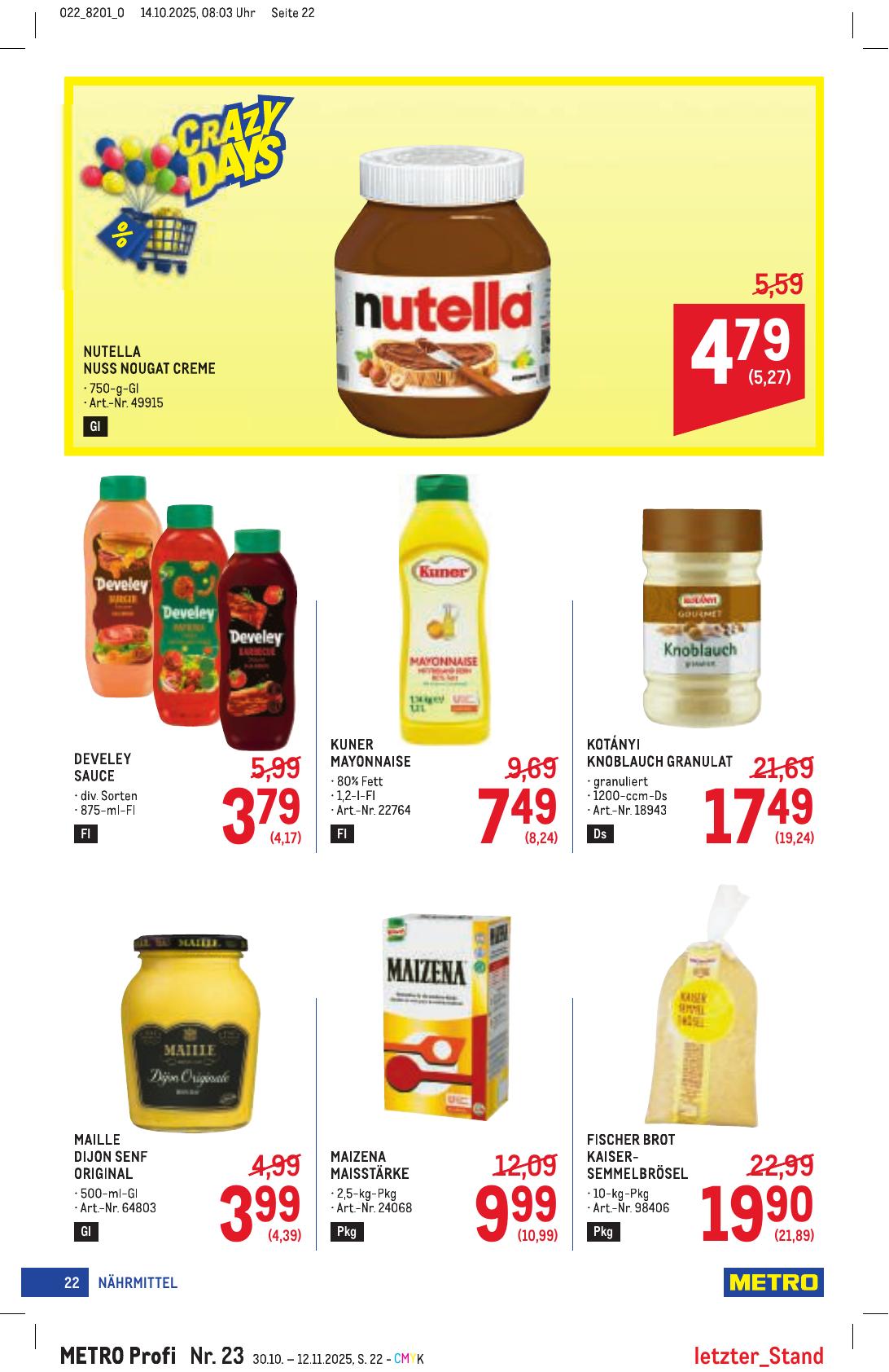 Metro Profi flyer page