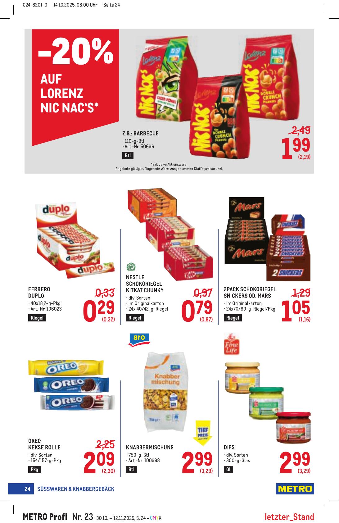 Metro Profi flyer page