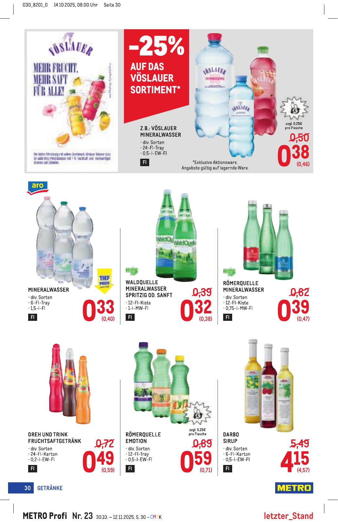 Metro Profi flyer page