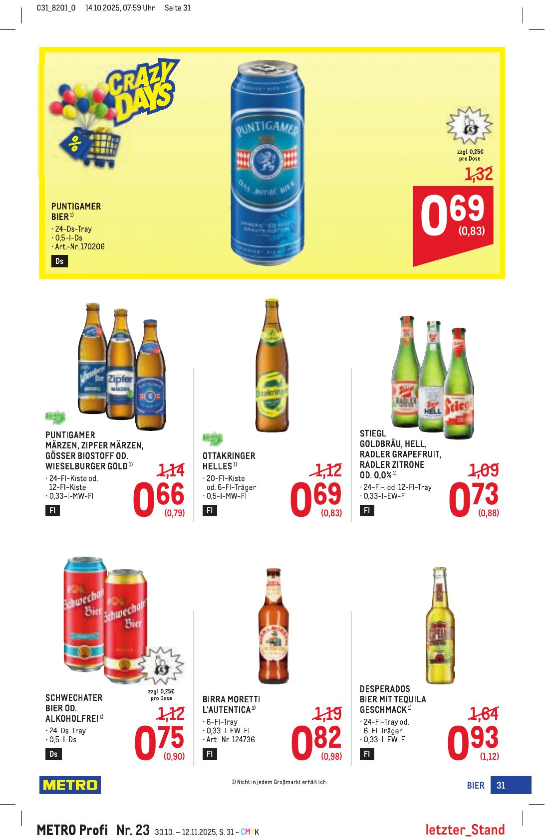 Metro Profi flyer page