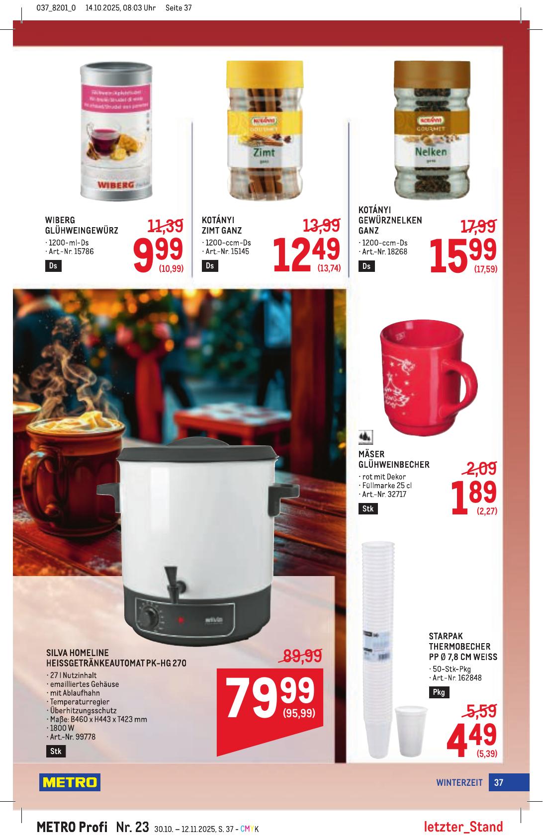 Metro Profi flyer page