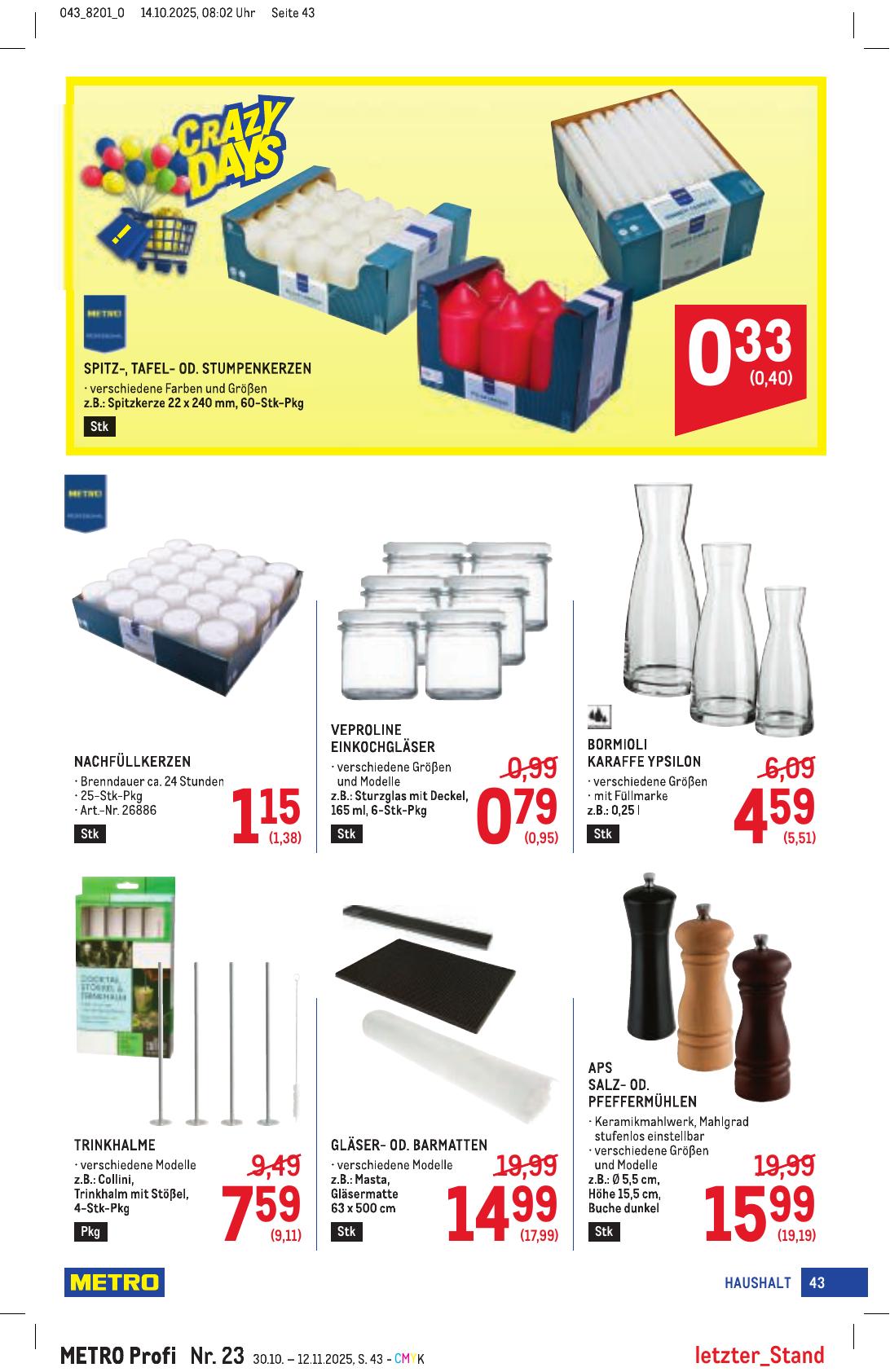 Metro Profi flyer page