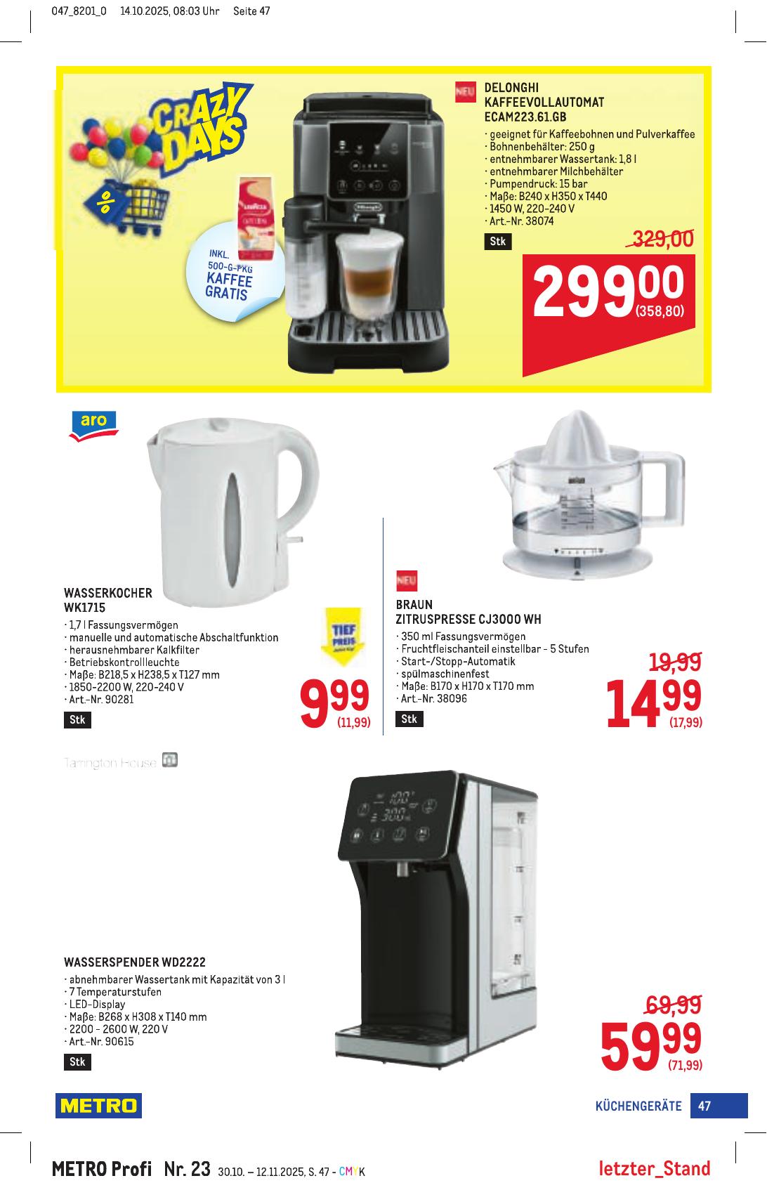 Metro Profi flyer page