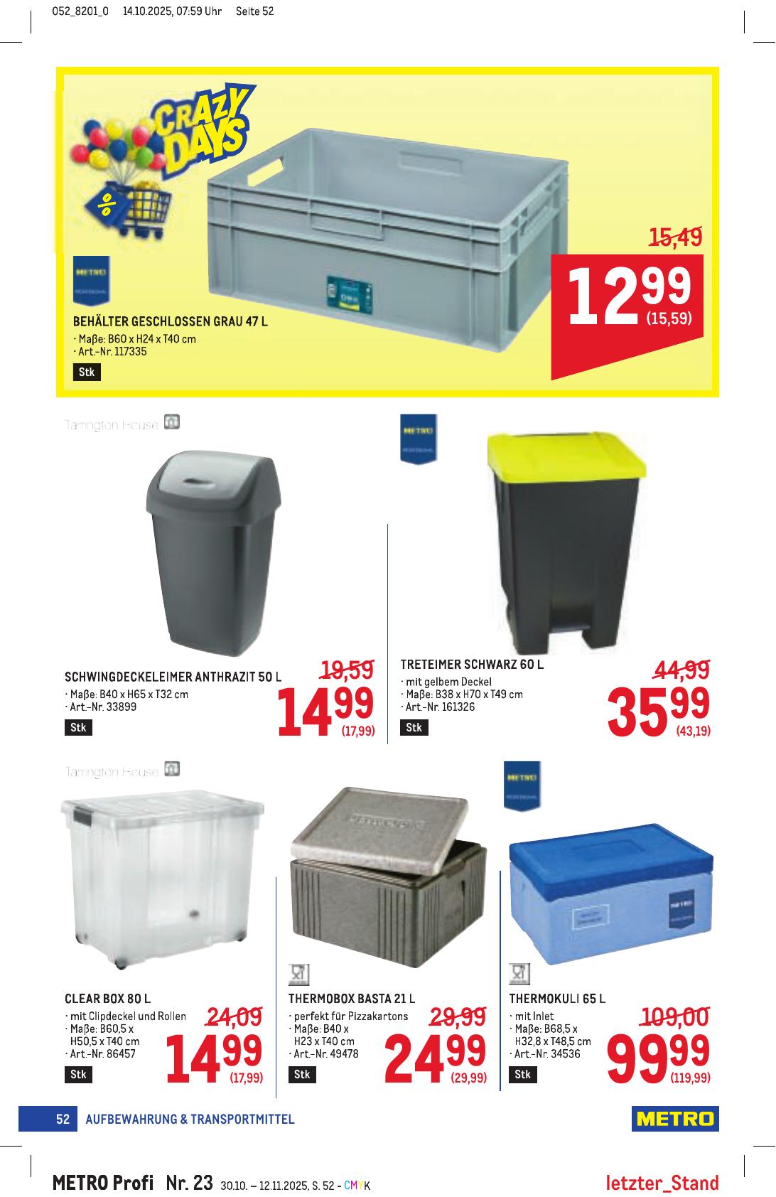 Metro Profi flyer page