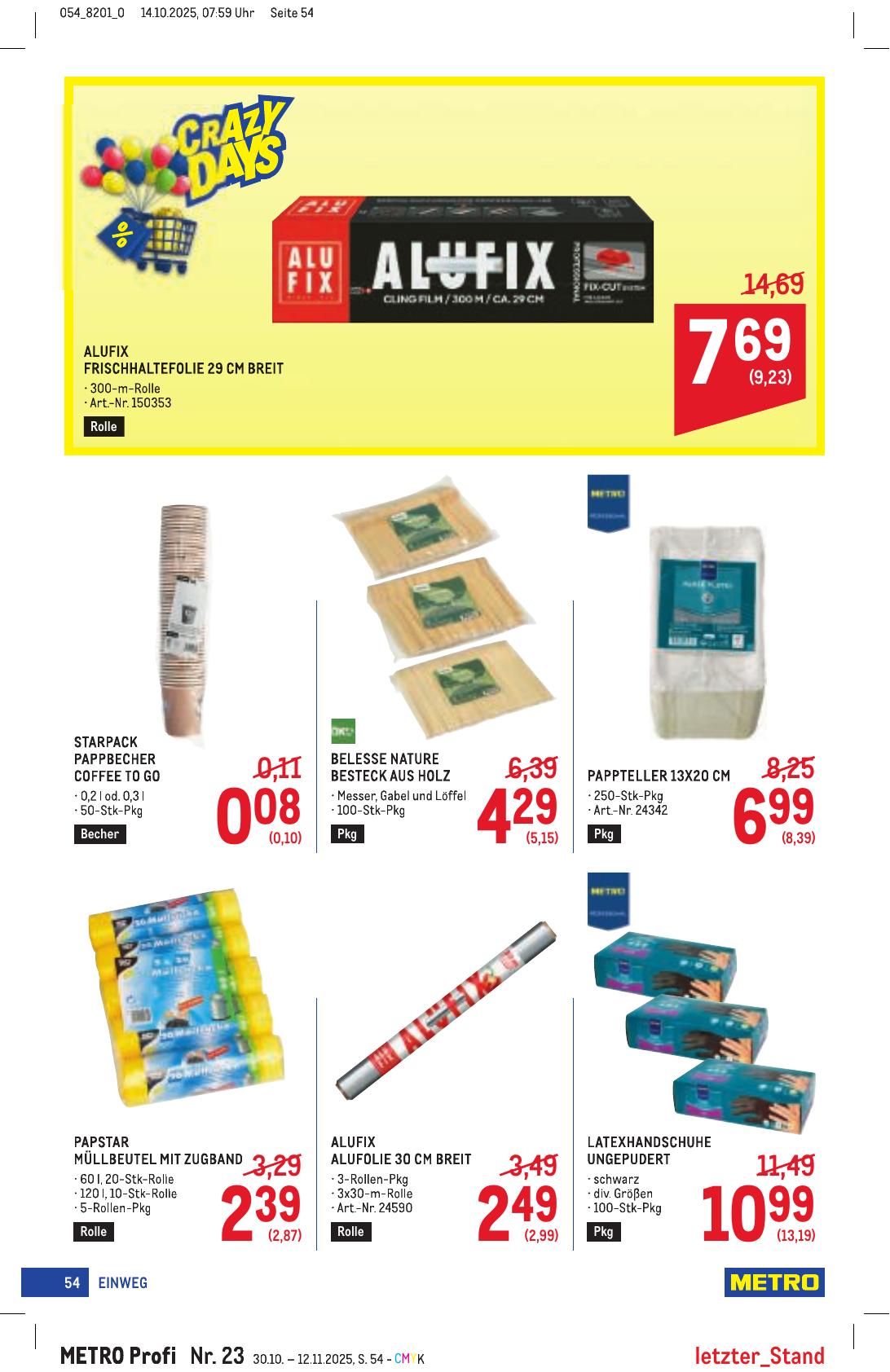 Metro Profi flyer page