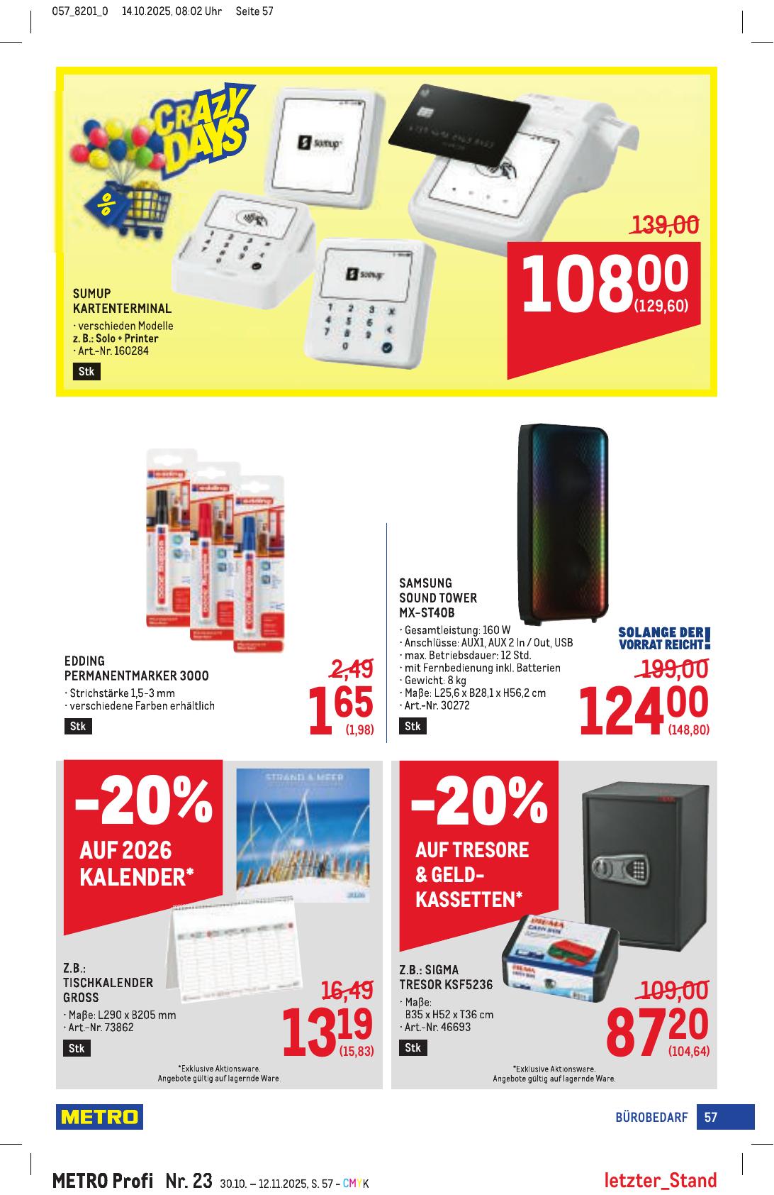 Metro Profi flyer page