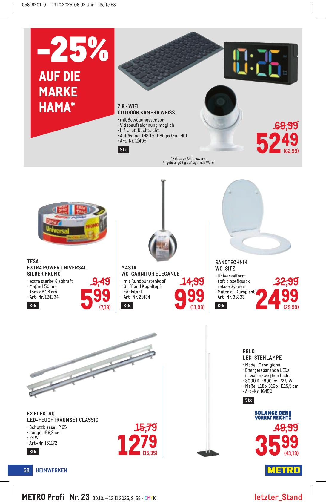 Metro Profi flyer page