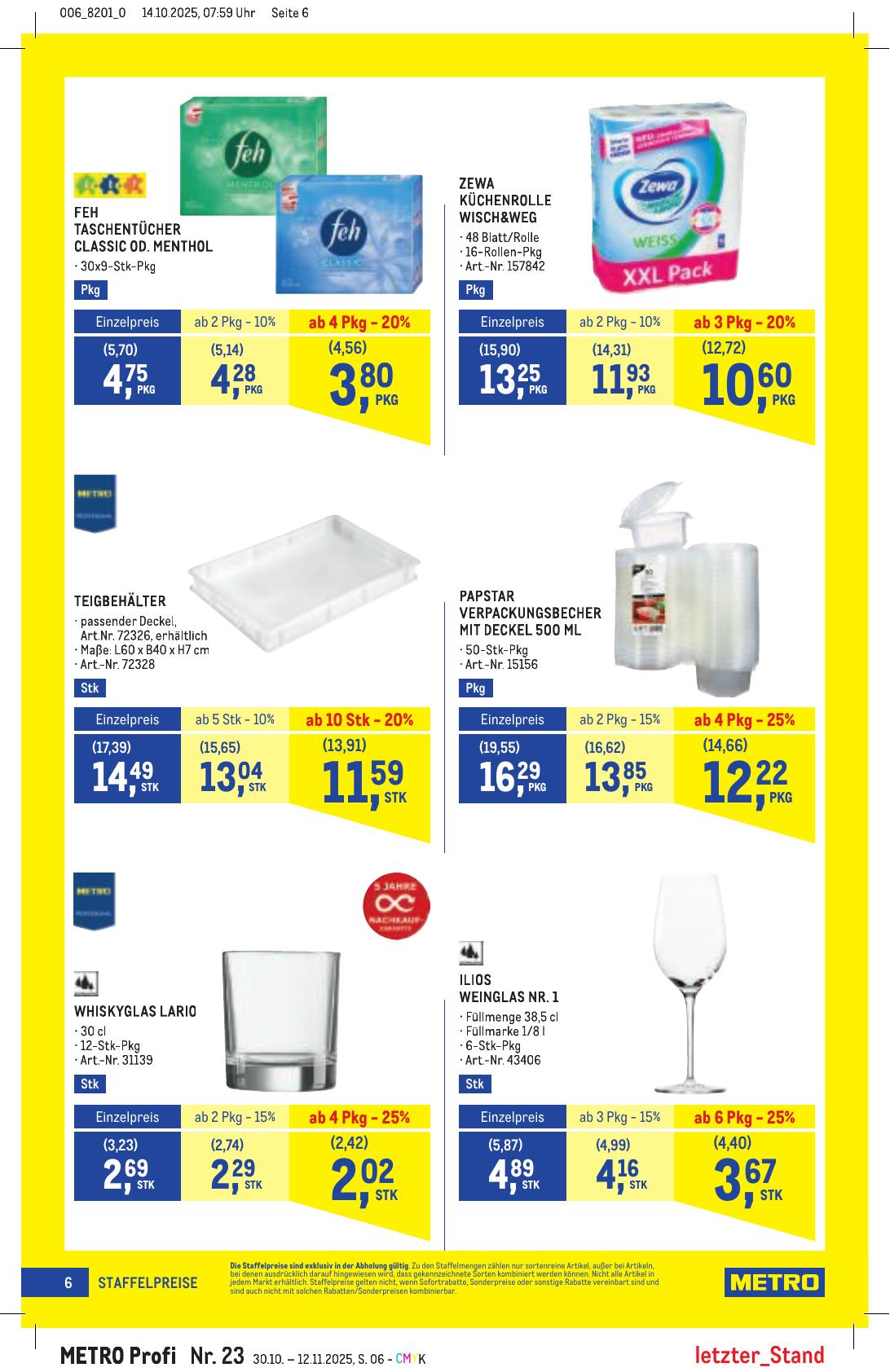 Metro Profi flyer page