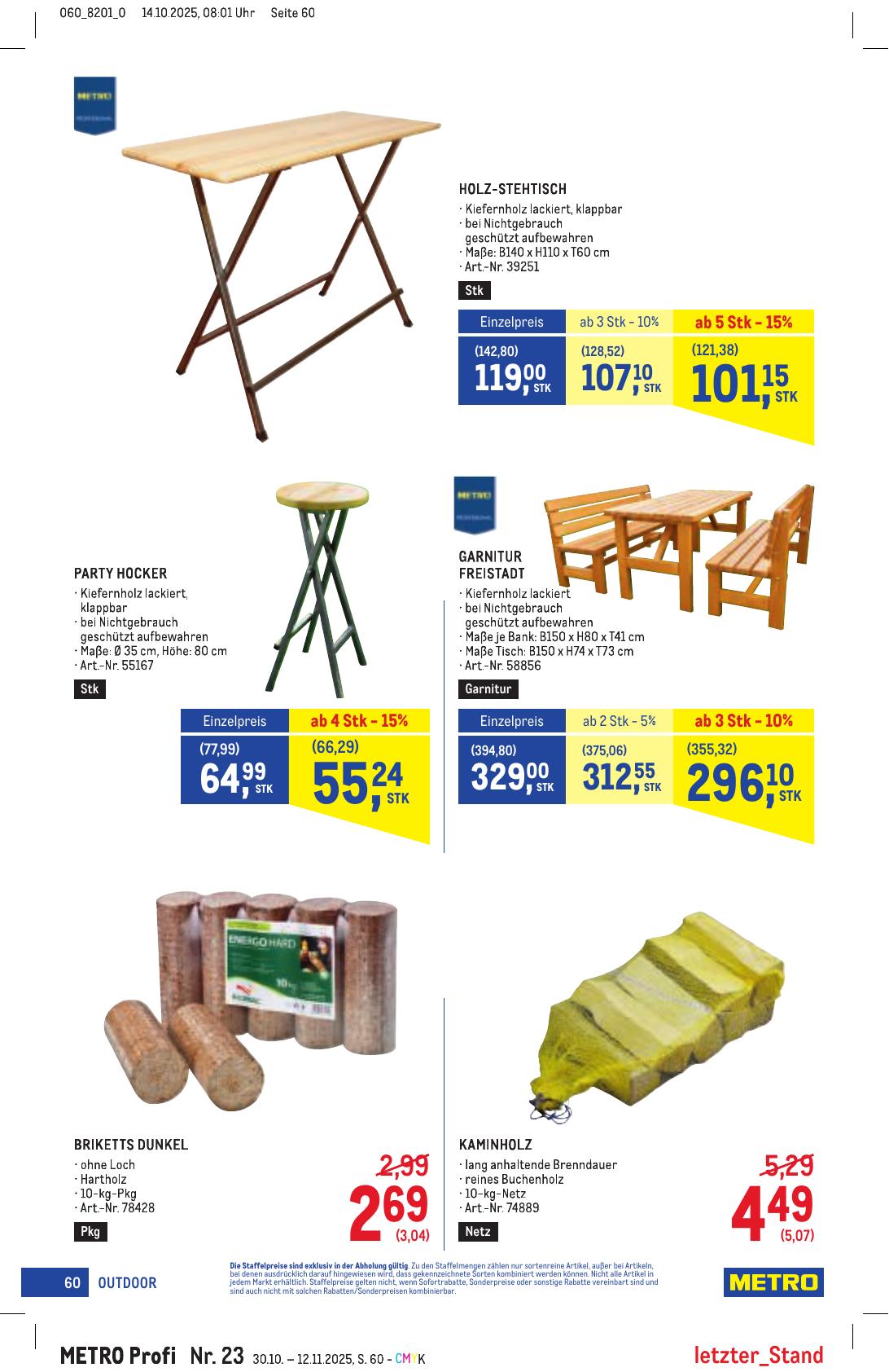 Metro Profi flyer page