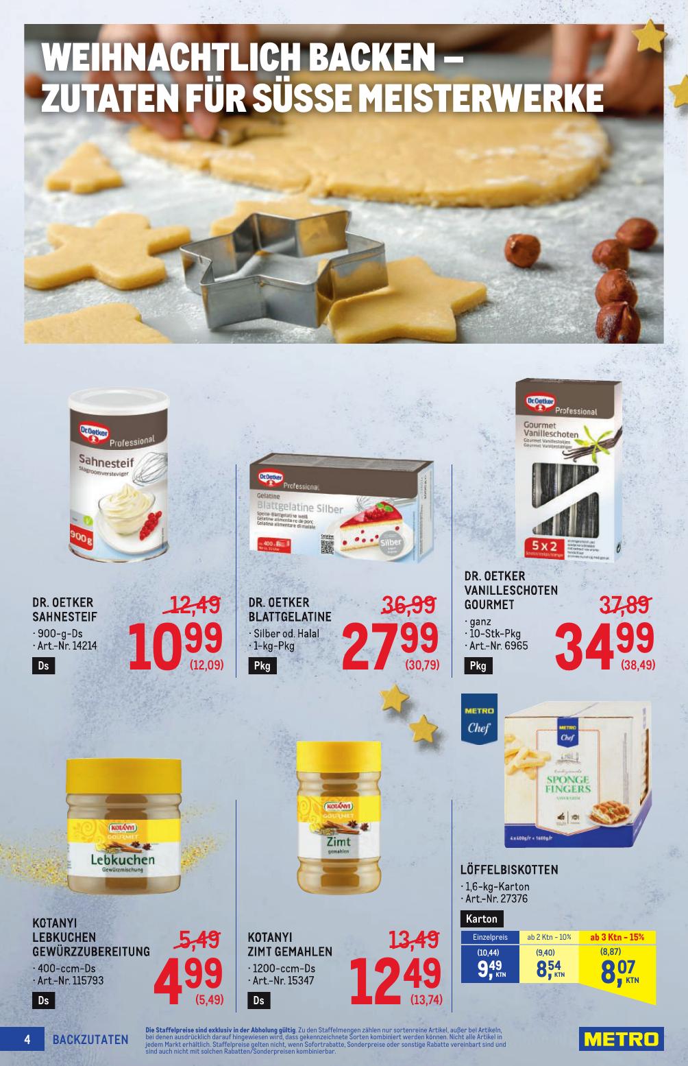Metro Spezial flyer page