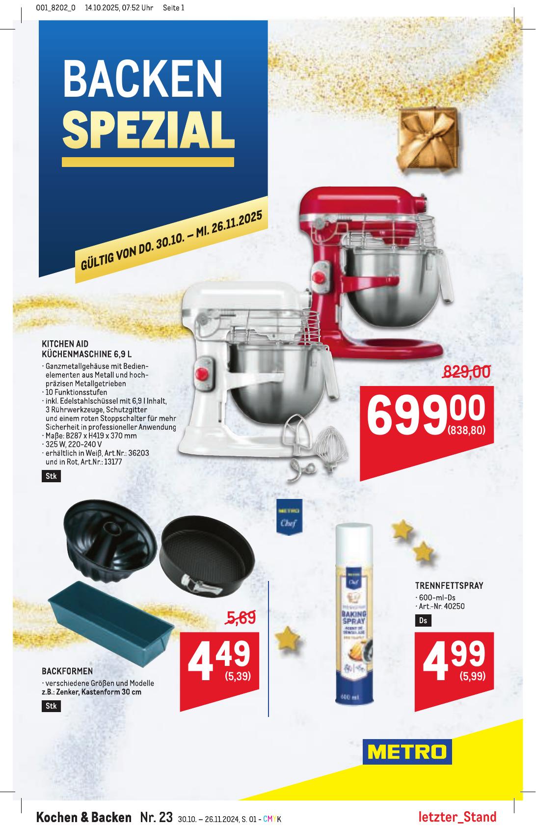 Metro Spezial flyer page